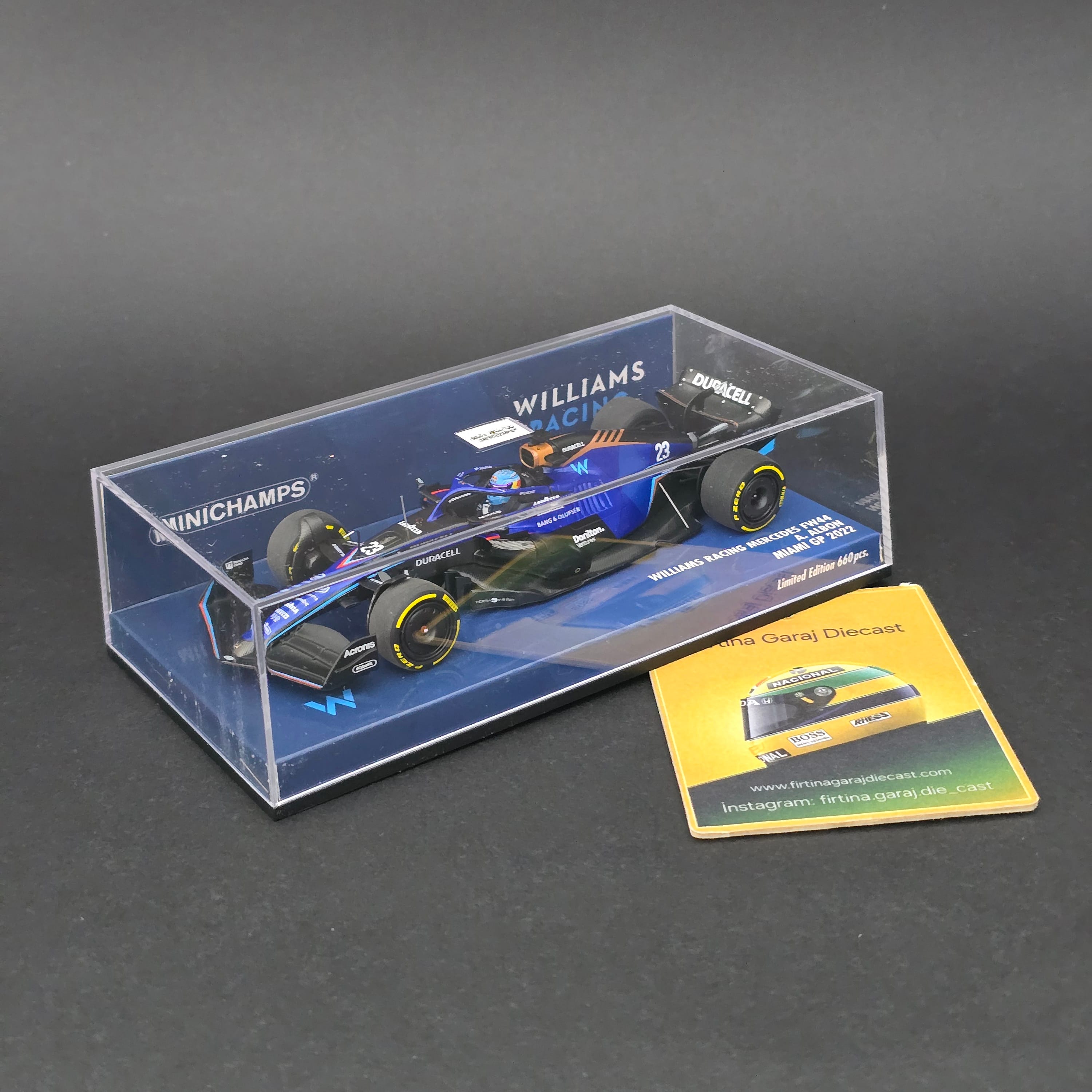 1:43 Williams Mercedes FW44 A.Albon 2022