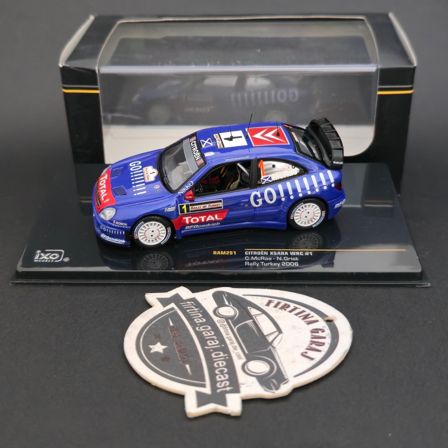 1:43 İxo Citroën Xsara WRC Colin McRae 2006 Türkiye Rallisi 