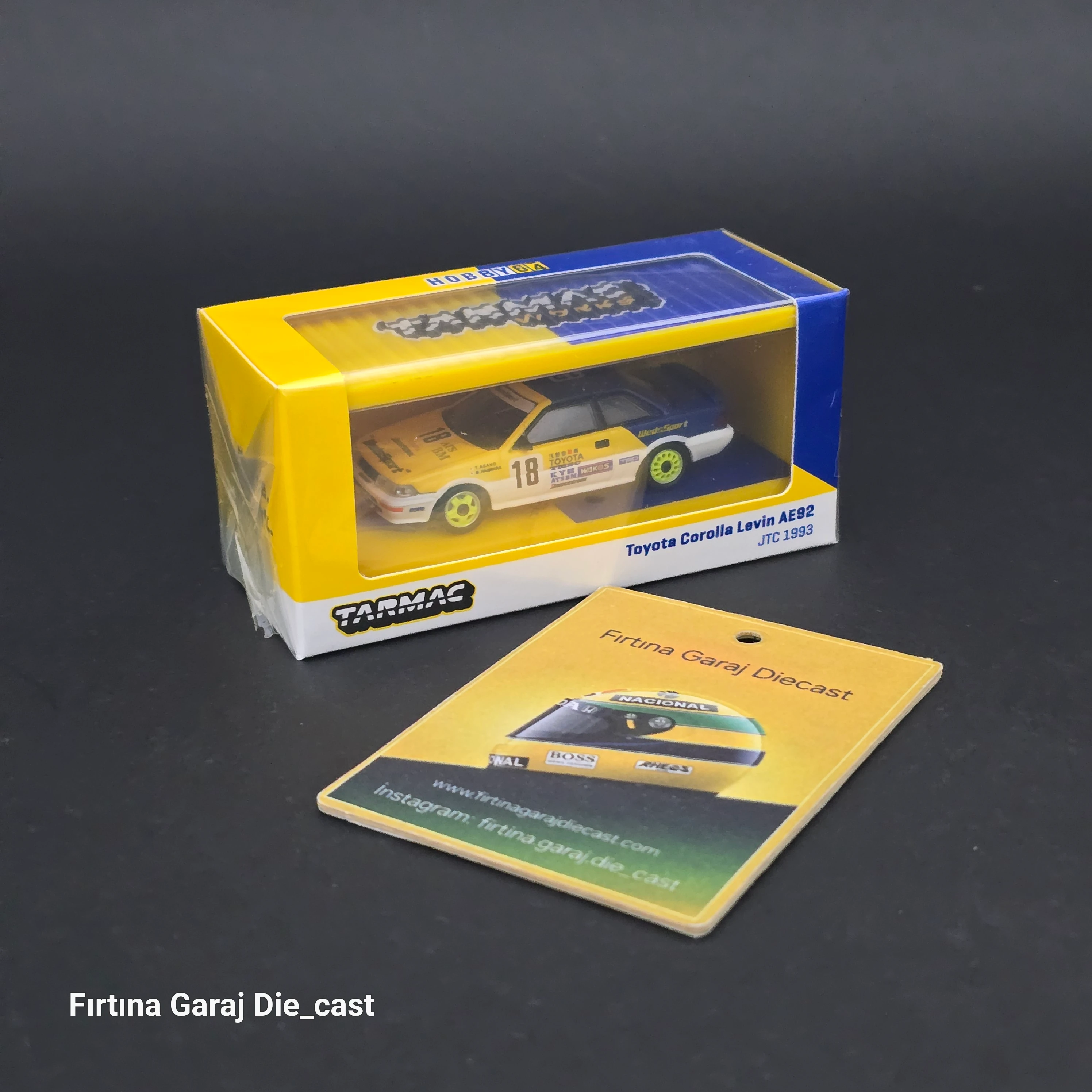 1:64 Tarmac Toyota Corolla Levin AE92 1983