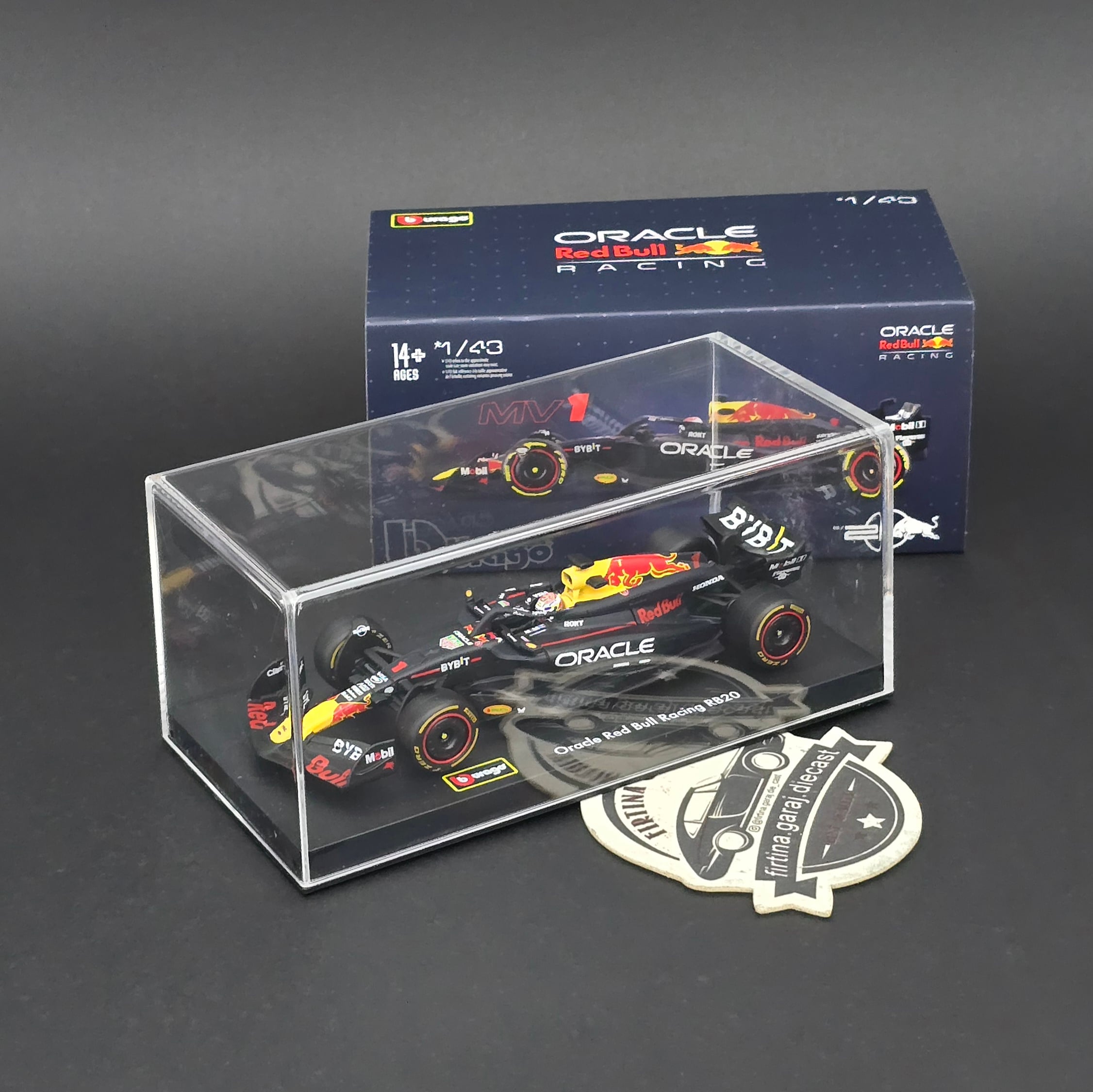 1:43 Redbull Oracle RB20 2024 Dünya Şampiyonu Max Verstappen 