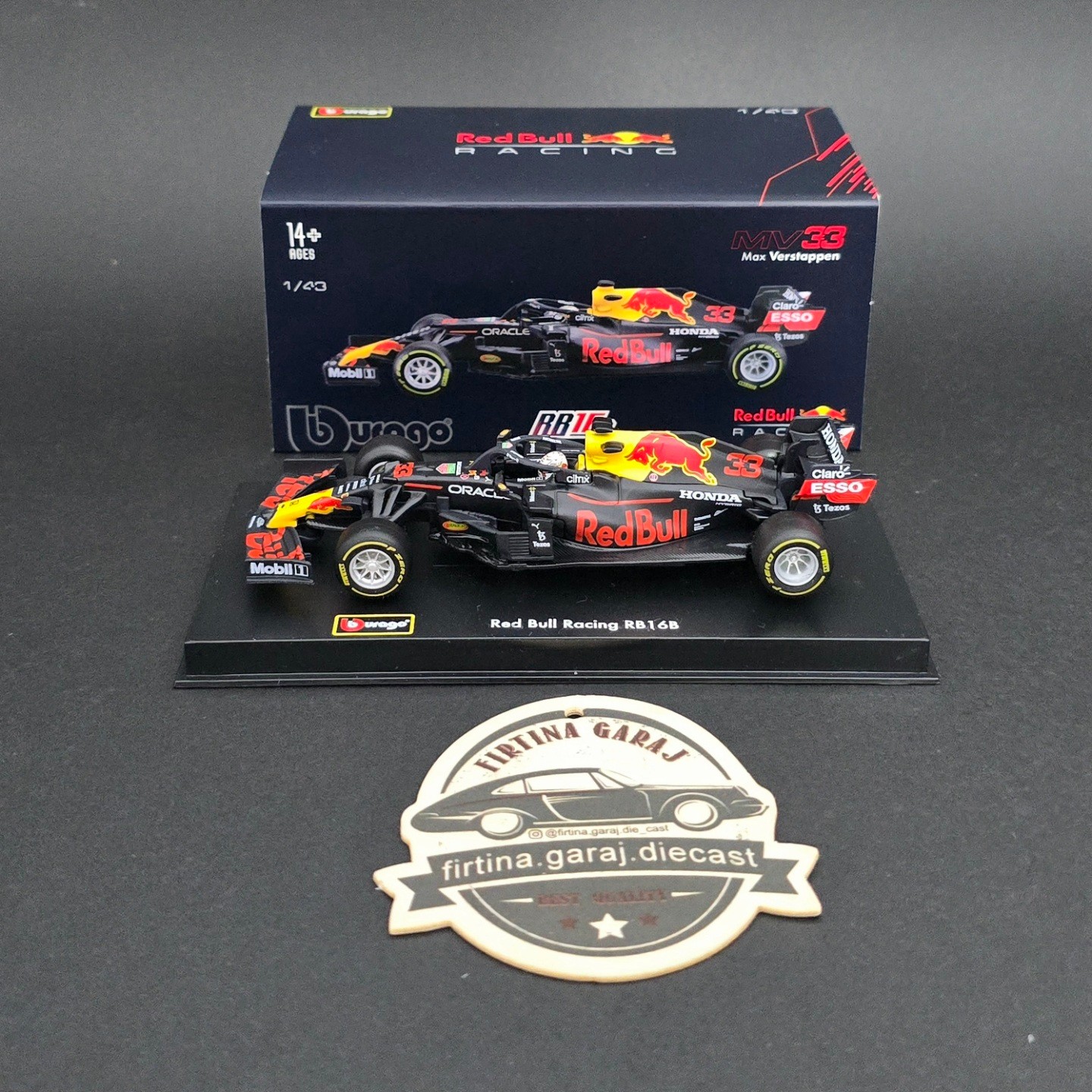 1:43 Redbull Honda RB16B Max Verstappen 2021 Dünya Şampiyonu 