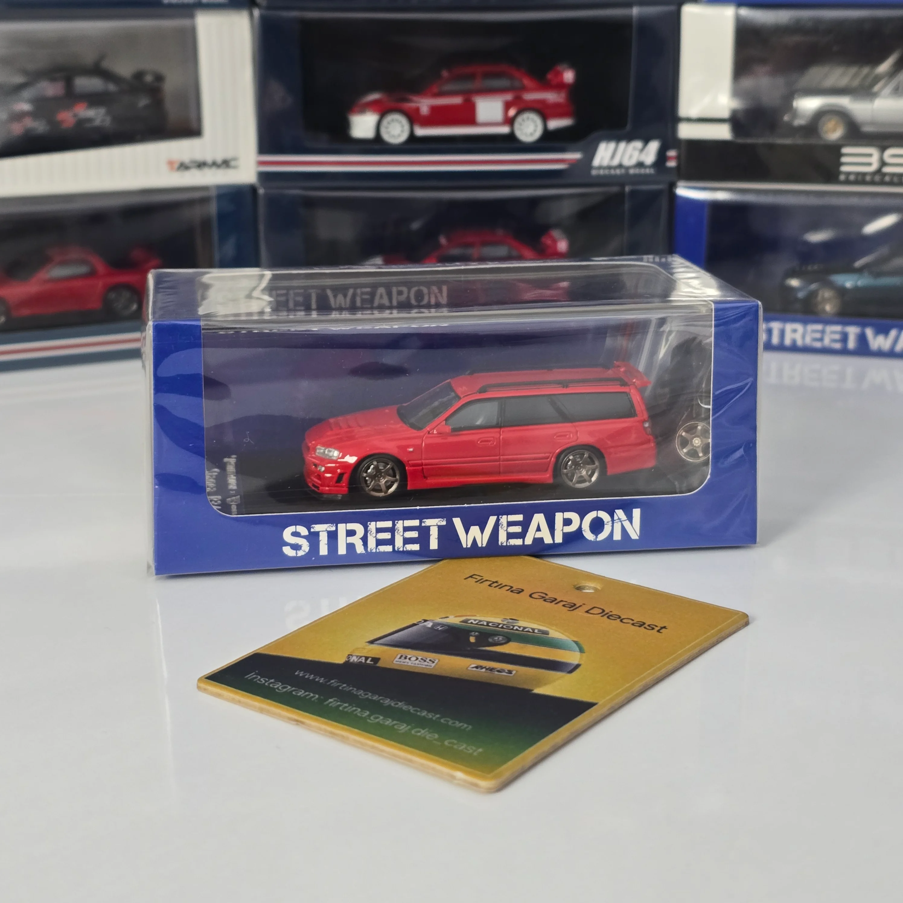 1/64 Nissan GT-R R34 SW Bord Bagaj ve 4 Adet Jant Lastik Setli 