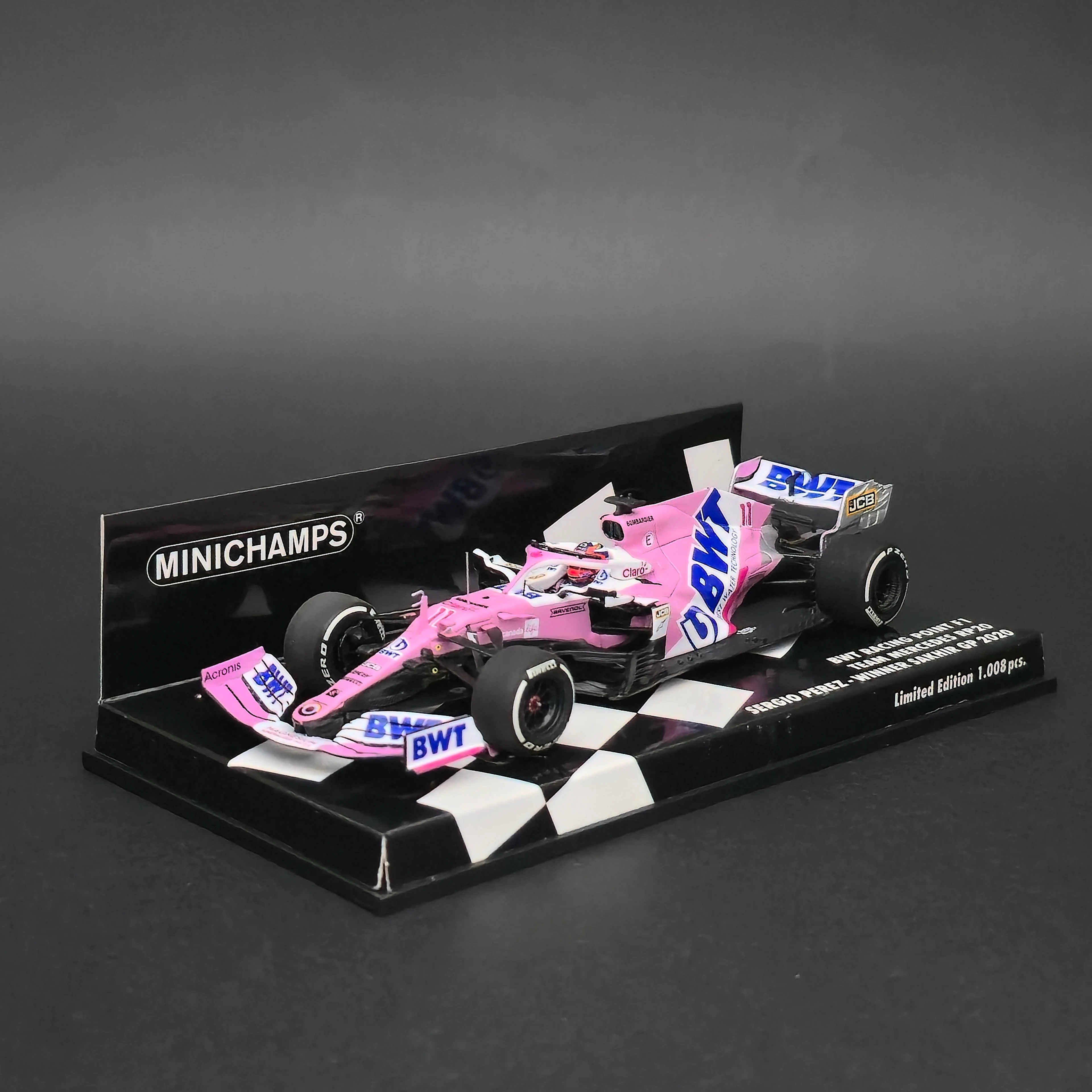 1/43 Minichamps Racing Point RP20 Sergio Perez 2020 Sakhir GP Kazanan