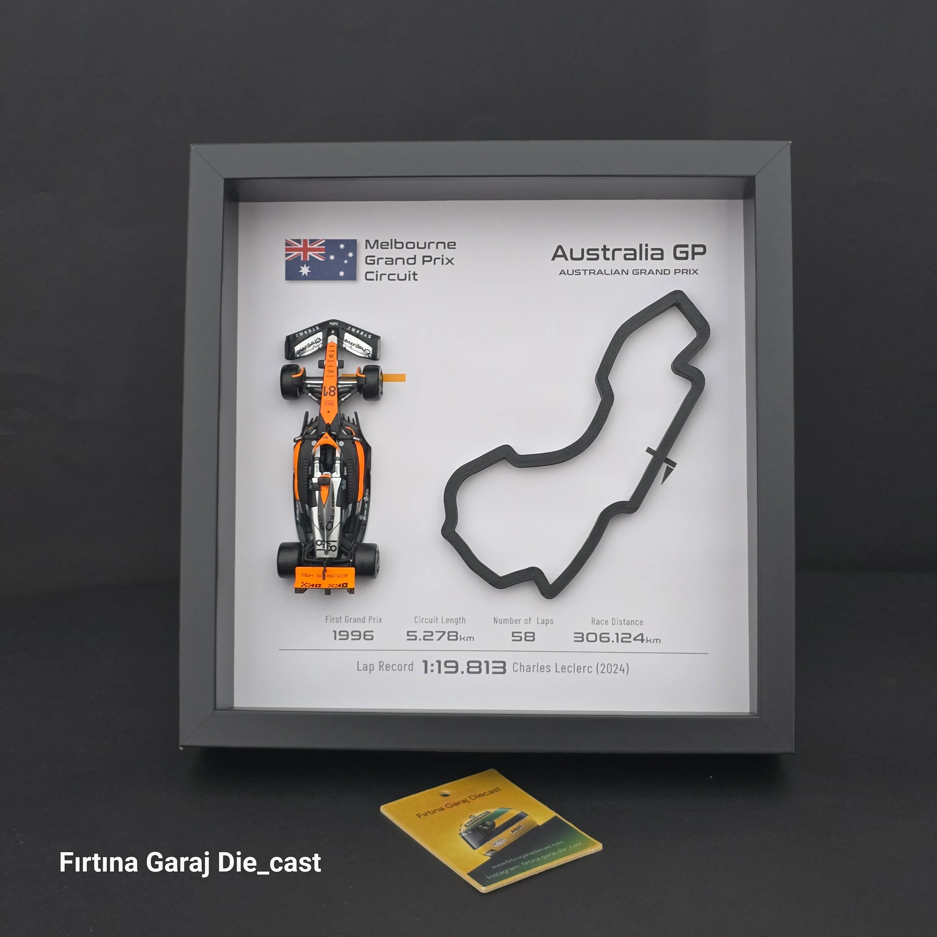 Oscar Piastri Formula 1 Duvar ve Masa Çervesi 