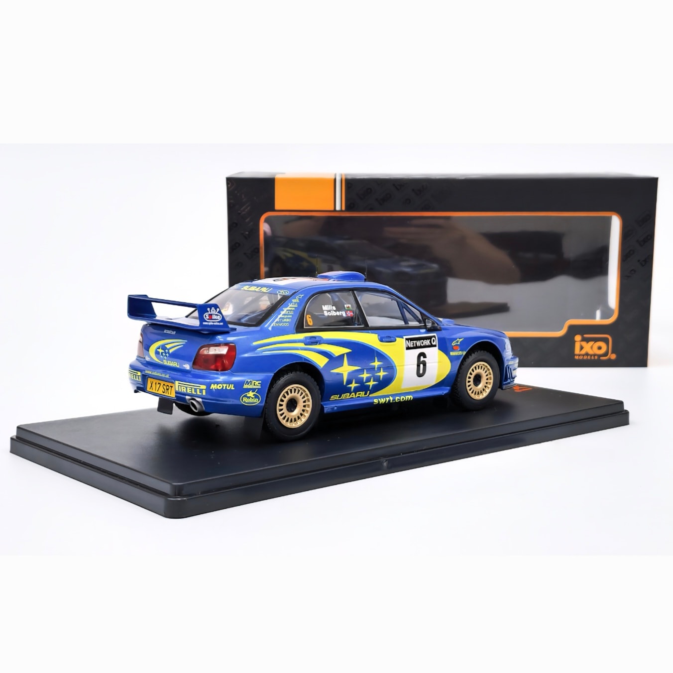 1:24 ixo Subaru İmpreza WRC R.Burns 2001 Dünya Ralli Şampiyonu 