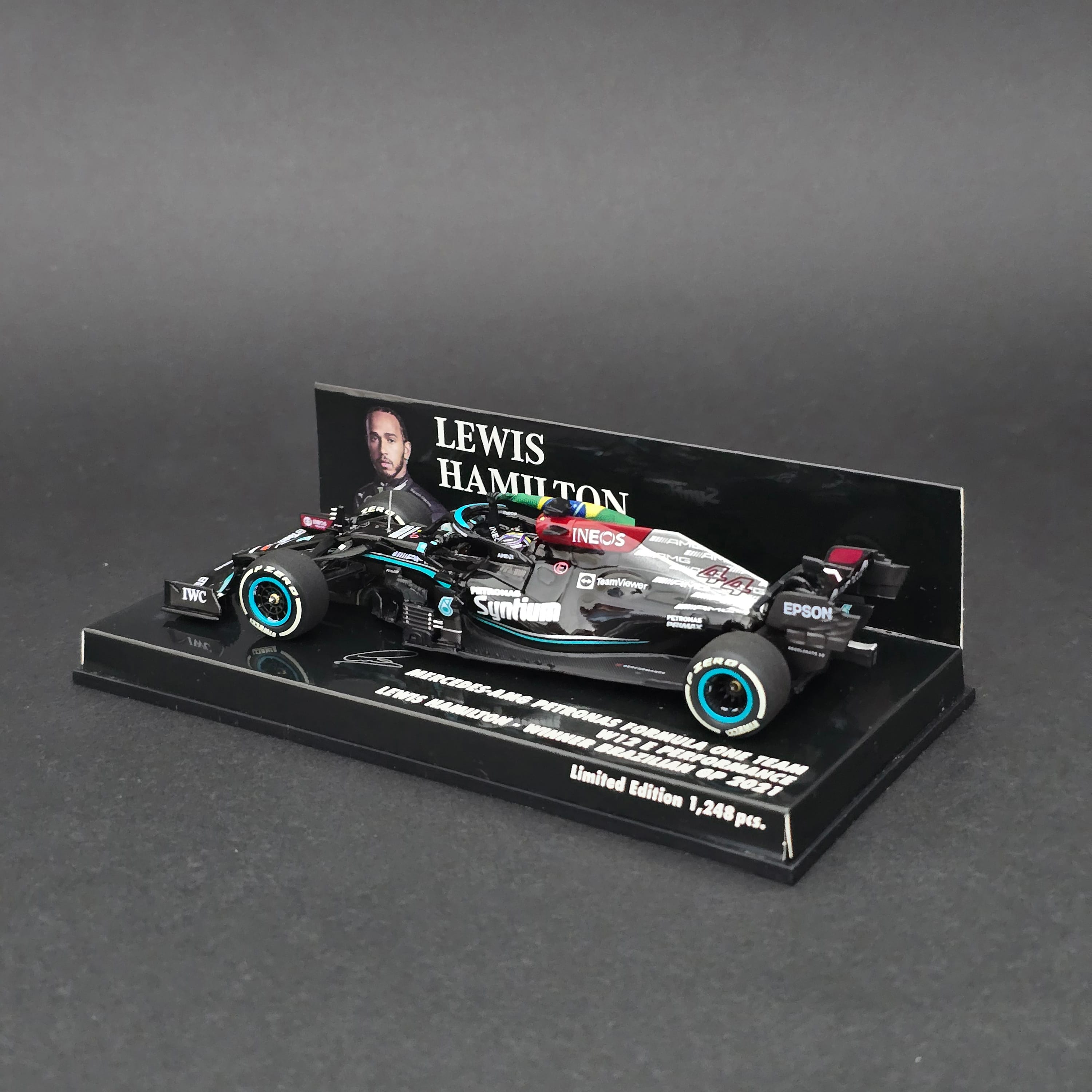1:43 Mercedes AMG W12 Lewis Hamilton 2021 Brezilya GP Kazanan 