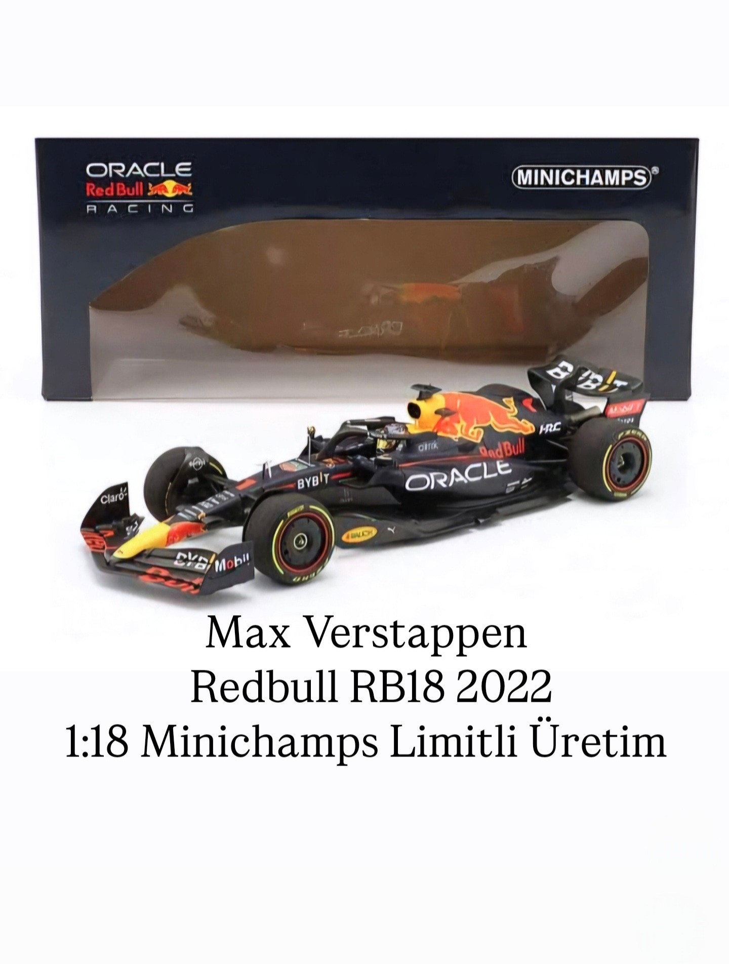1:18 Redbull Oracle RB18 Max Verstappen 2022 Dünya Şampiyonu 
