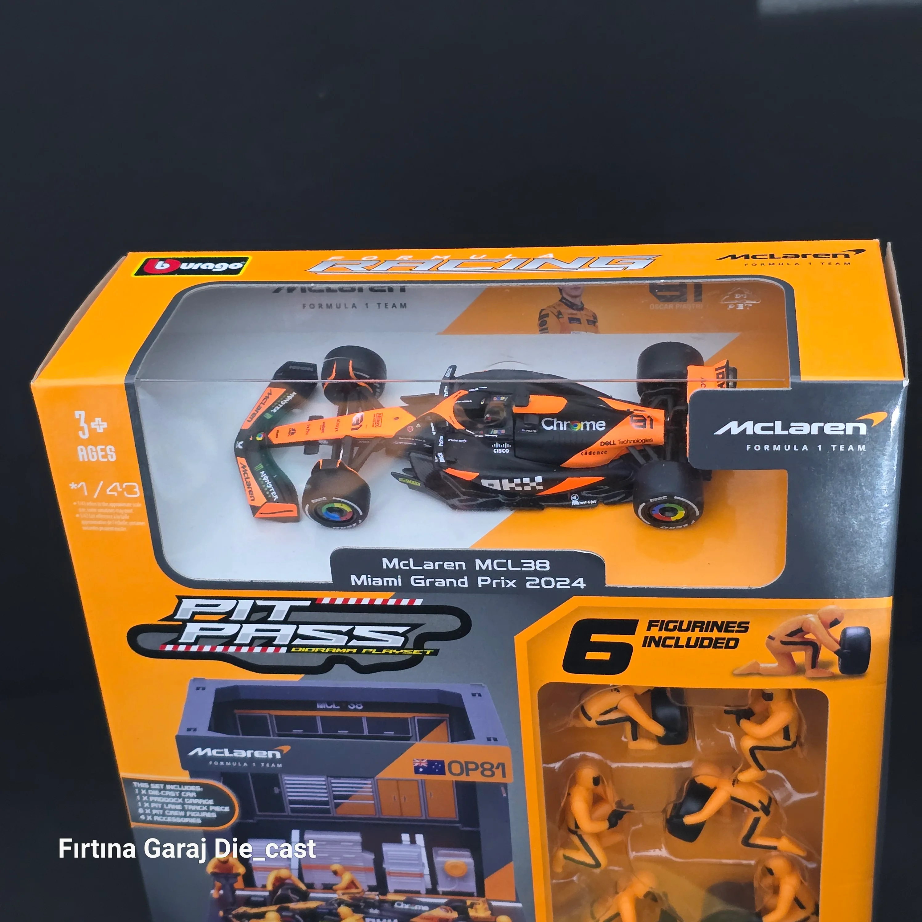 McLaren 2024  Padok Garaj ve Pitstop Ekibi Seti