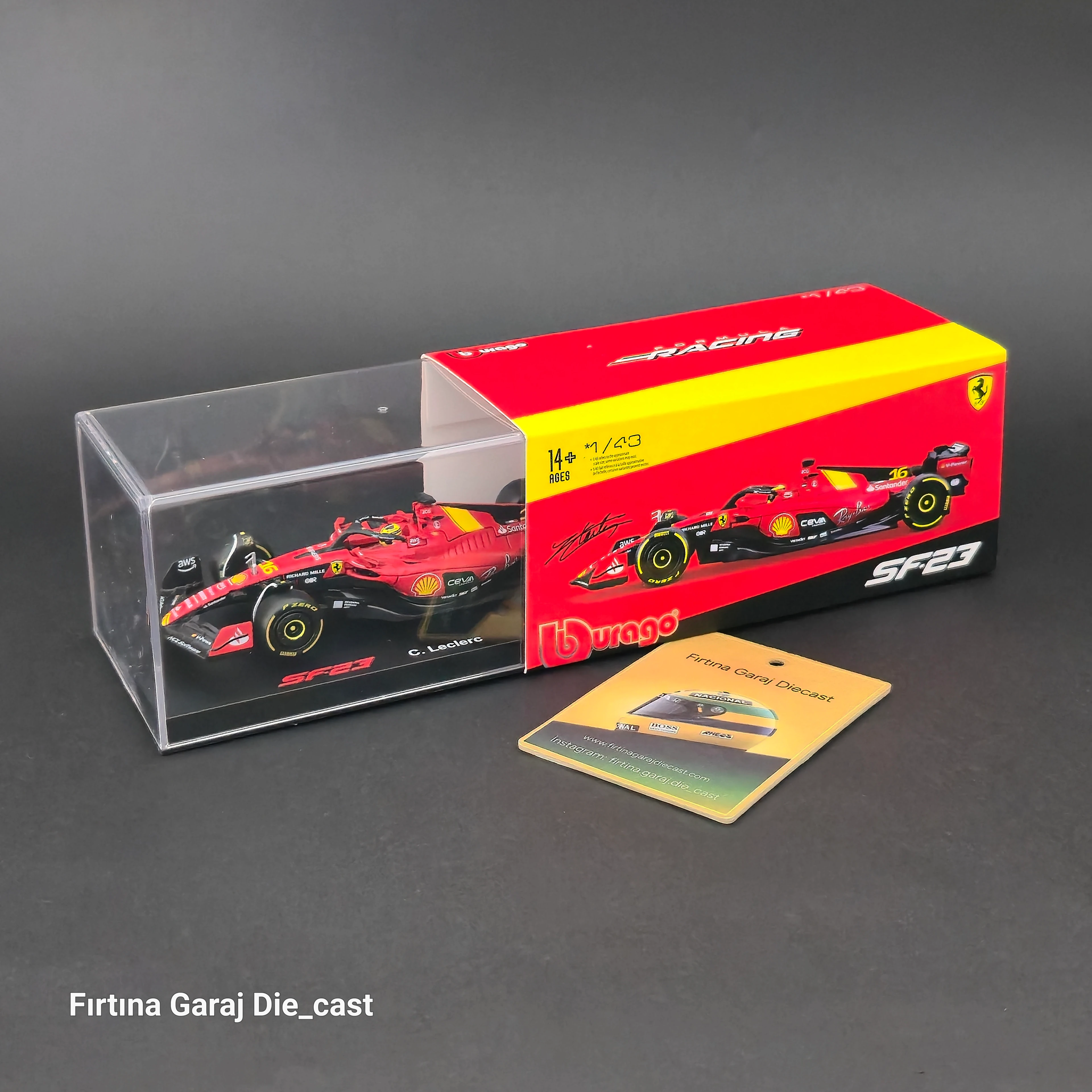 1:43 Ferrari SF23 2023 Monza GP Charles Leclerc 