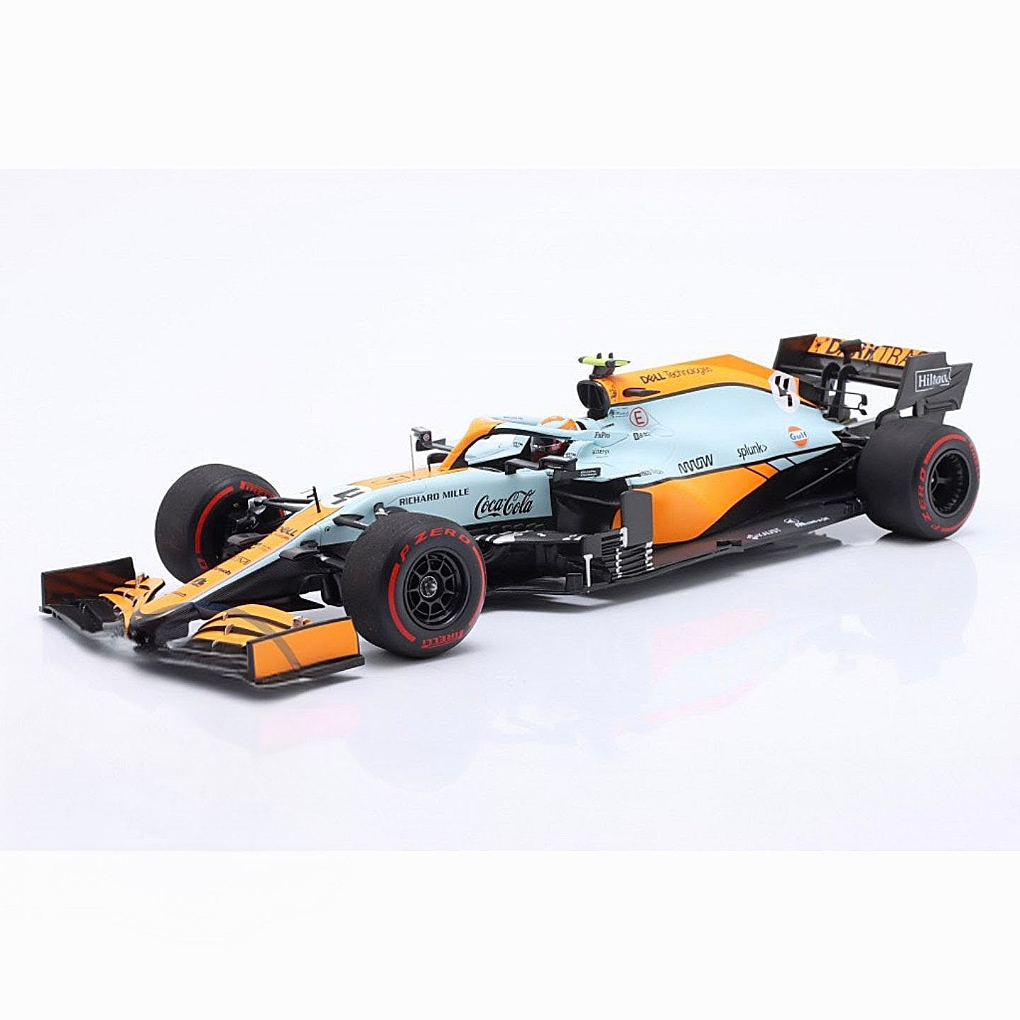 1:18 Minichamps McLaren MCL35M Gulf  2021 Monaco GP Lando Noris 