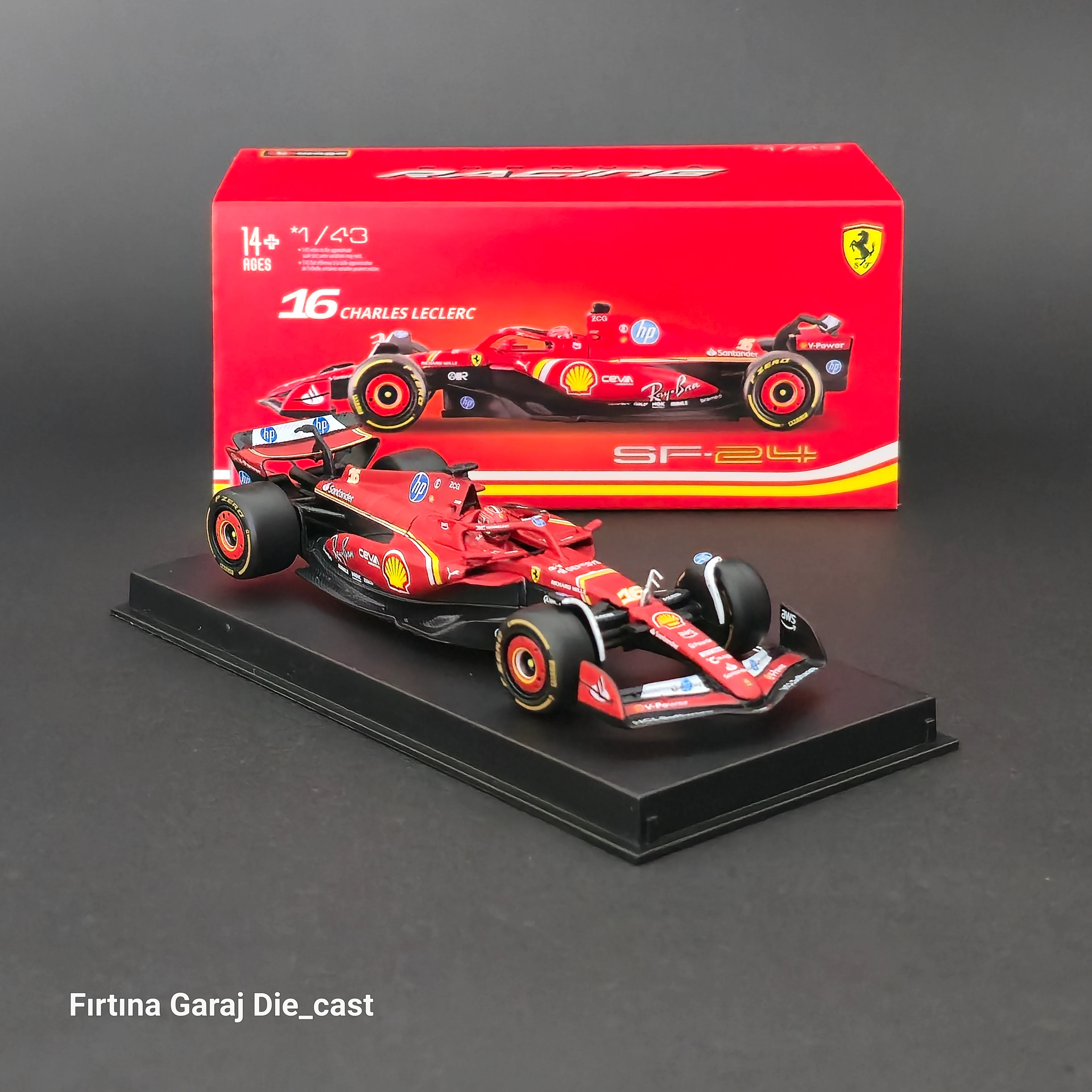 1:43 Ferrari SF24 Charles Leclerc 2024