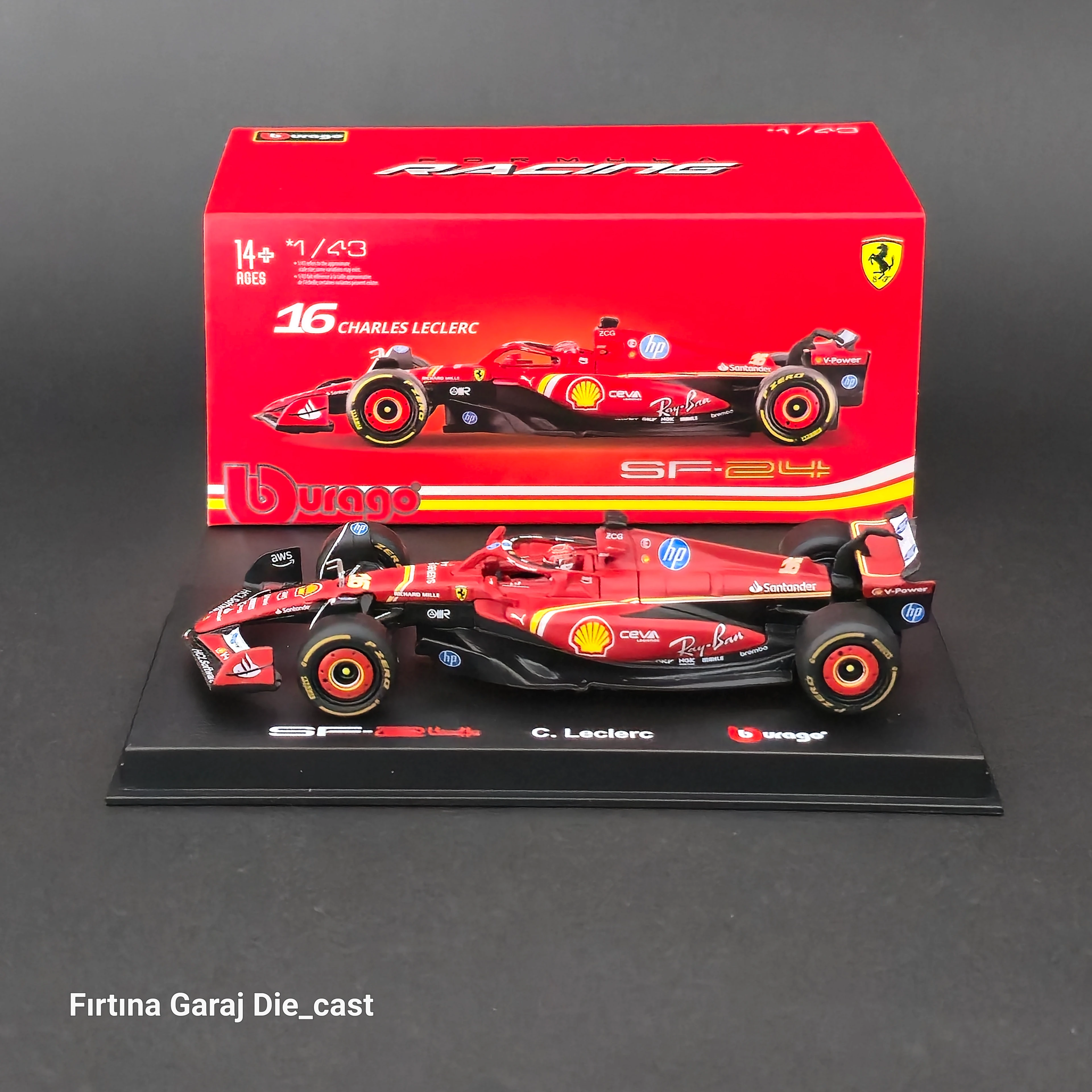 1:43 Ferrari SF24 Charles Leclerc 2024