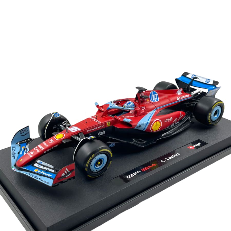1:18 Ferrari SF24 Charles Leclerc 2024 Miami GP