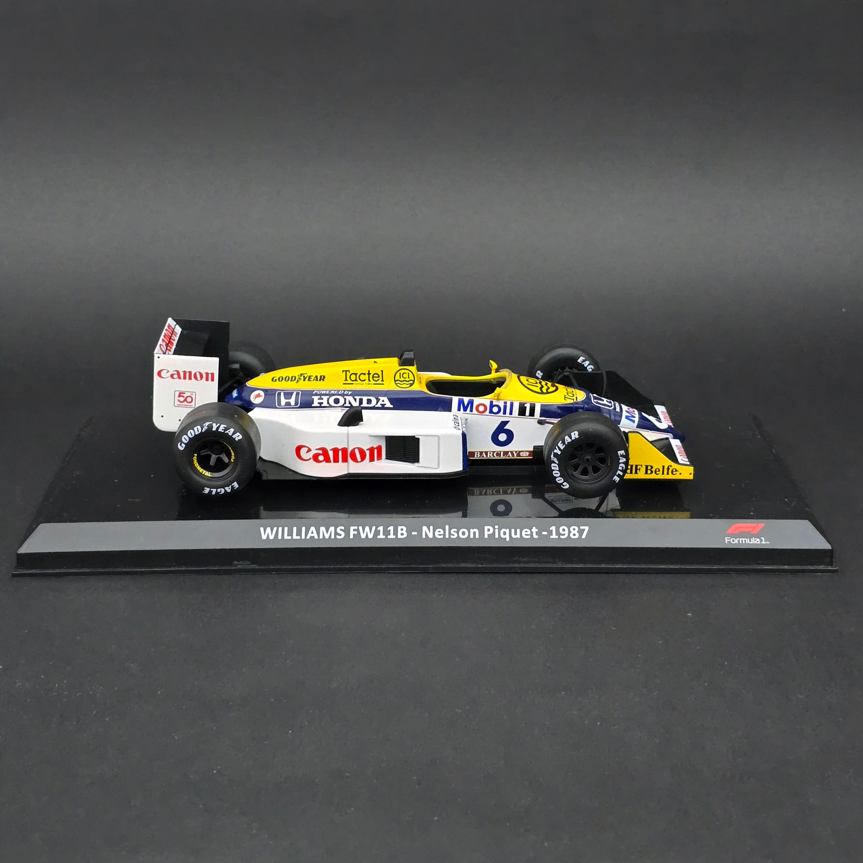 1:24 Williams Honda FW11B Nelson Piquet 1987 Formula1 Dünya Şampiyonu 