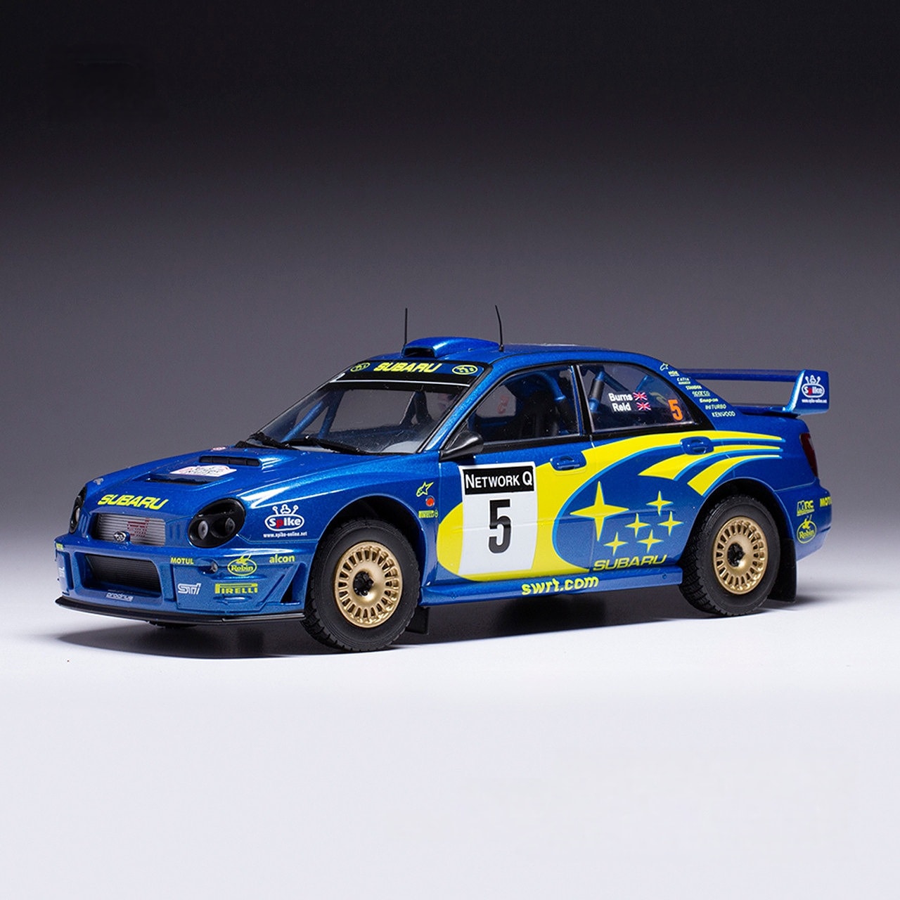 1:24 ixo Subaru İmpreza WRC R.Burns 2001 Dünya Ralli Şampiyonu 