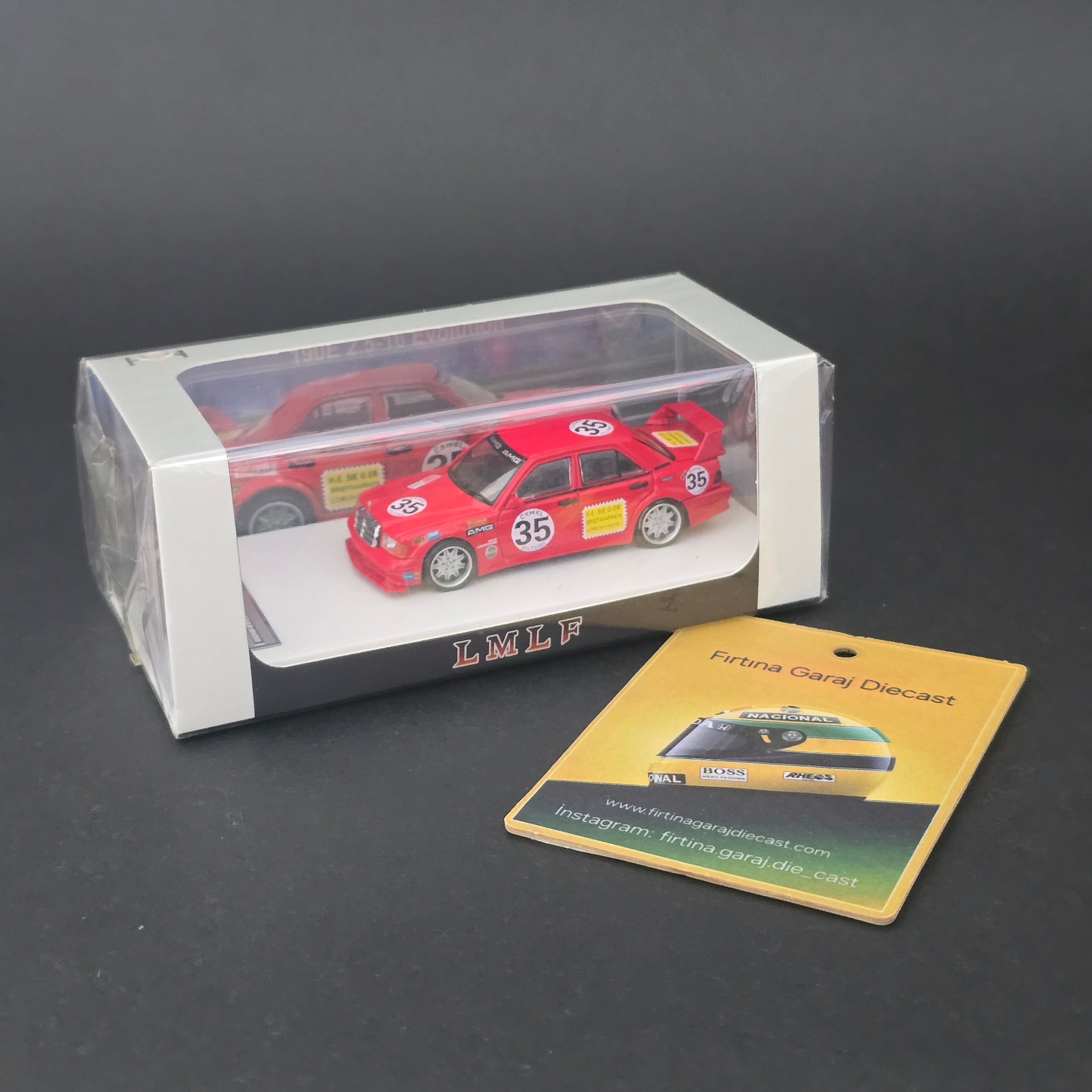 1:64 Mercedes 190 E 2.5 EVO II LMF Limitli Üretim Jelatinli Kutusunda 