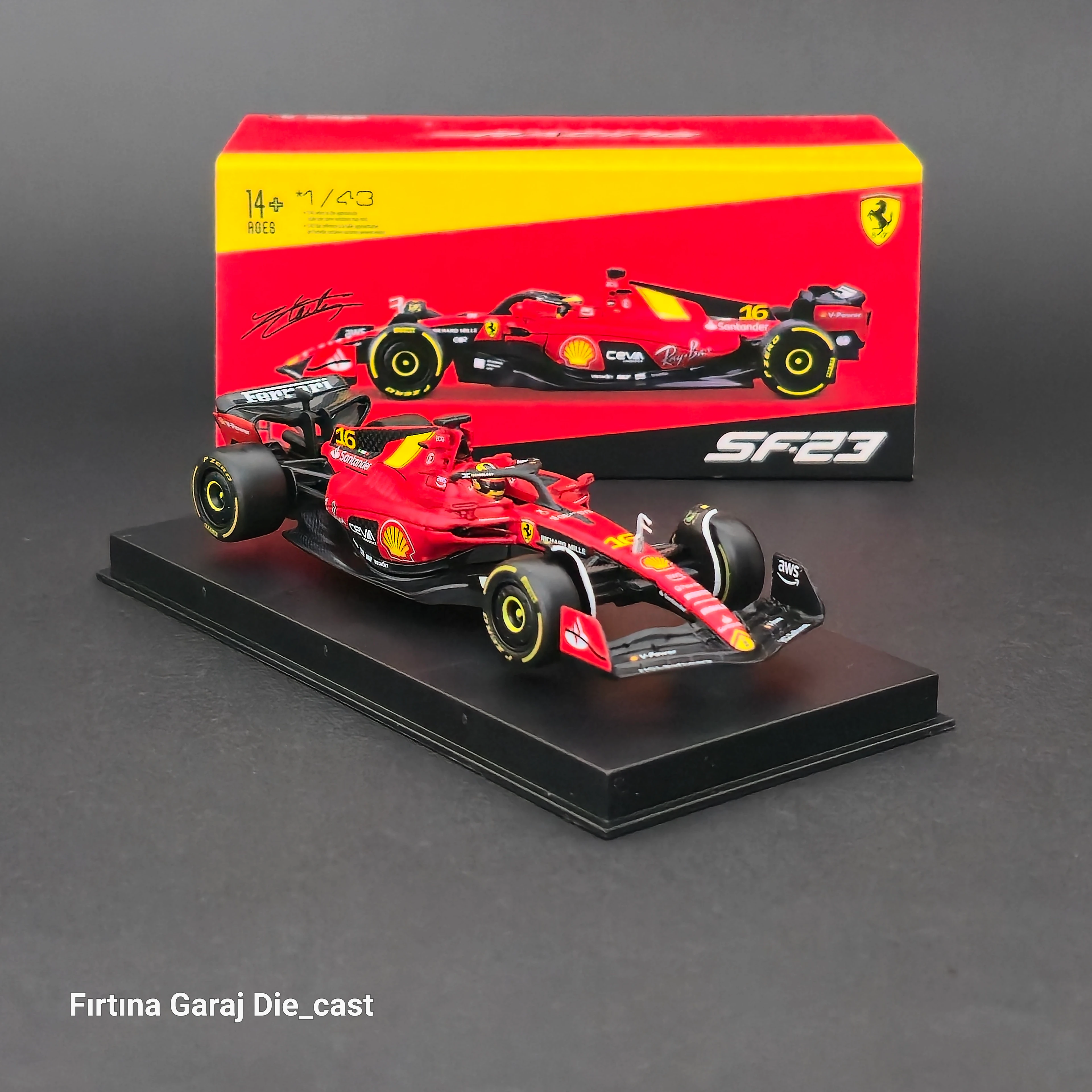 1:43 Ferrari SF23 2023 Monza GP Charles Leclerc 