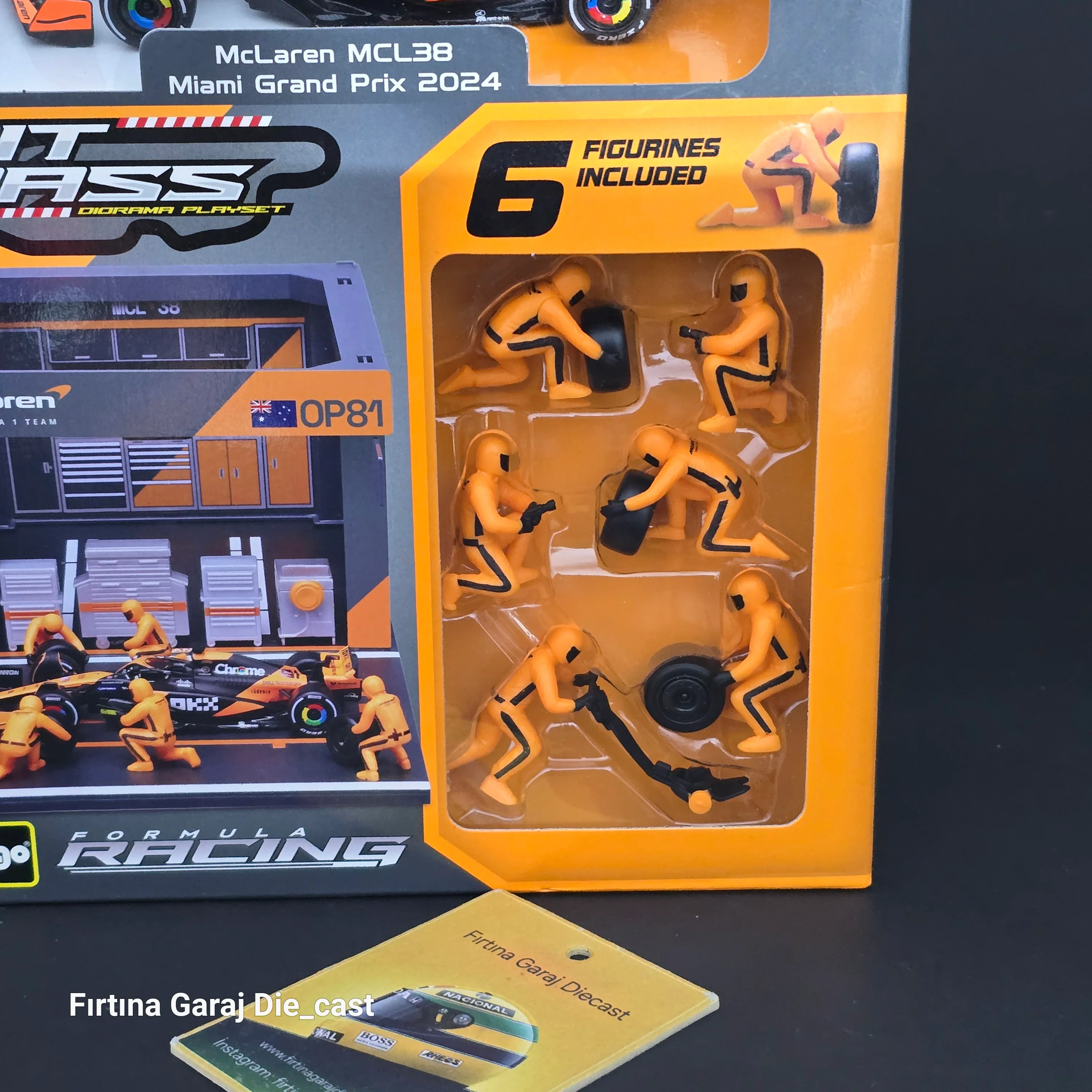 McLaren 2024  Padok Garaj ve Pitstop Ekibi Seti