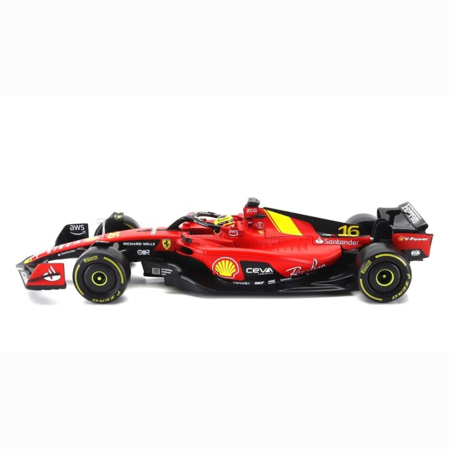 1:18 Bburago Ferrari SF23 Charles Leclerc 2023 Monza GP Özel Tasarım 