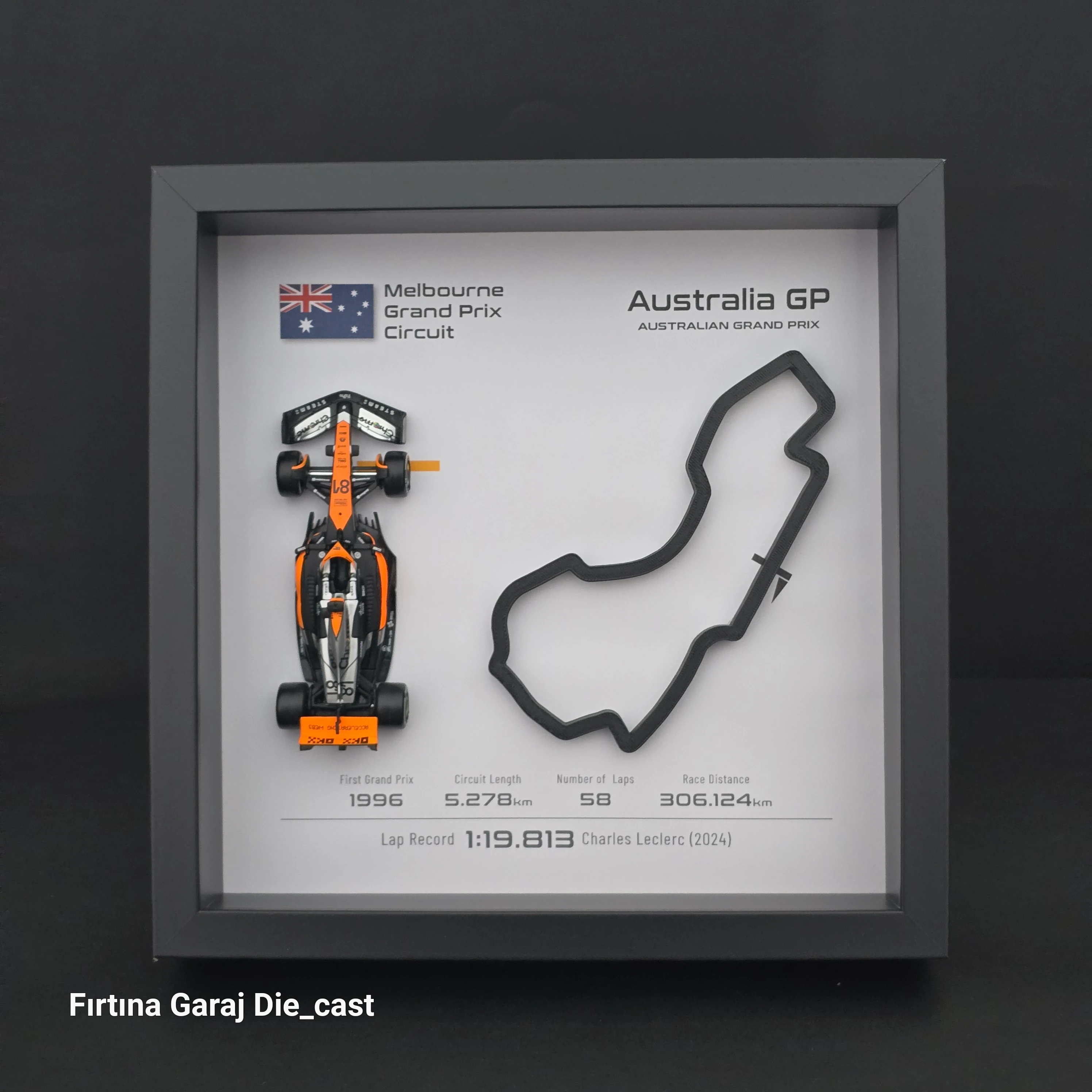 Oscar Piastri Formula 1 Duvar ve Masa Çervesi 