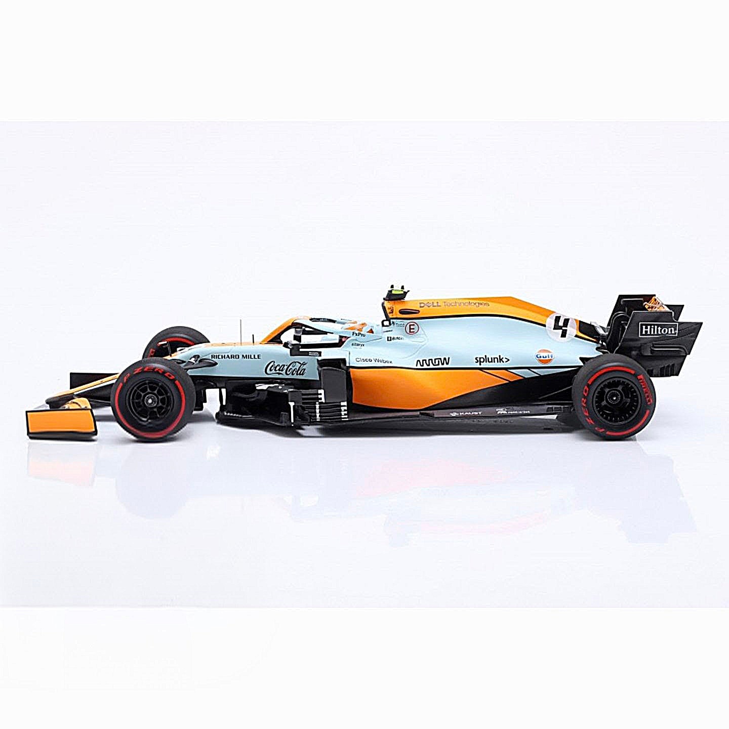 1:18 Minichamps McLaren MCL35M Gulf  2021 Monaco GP Lando Noris 