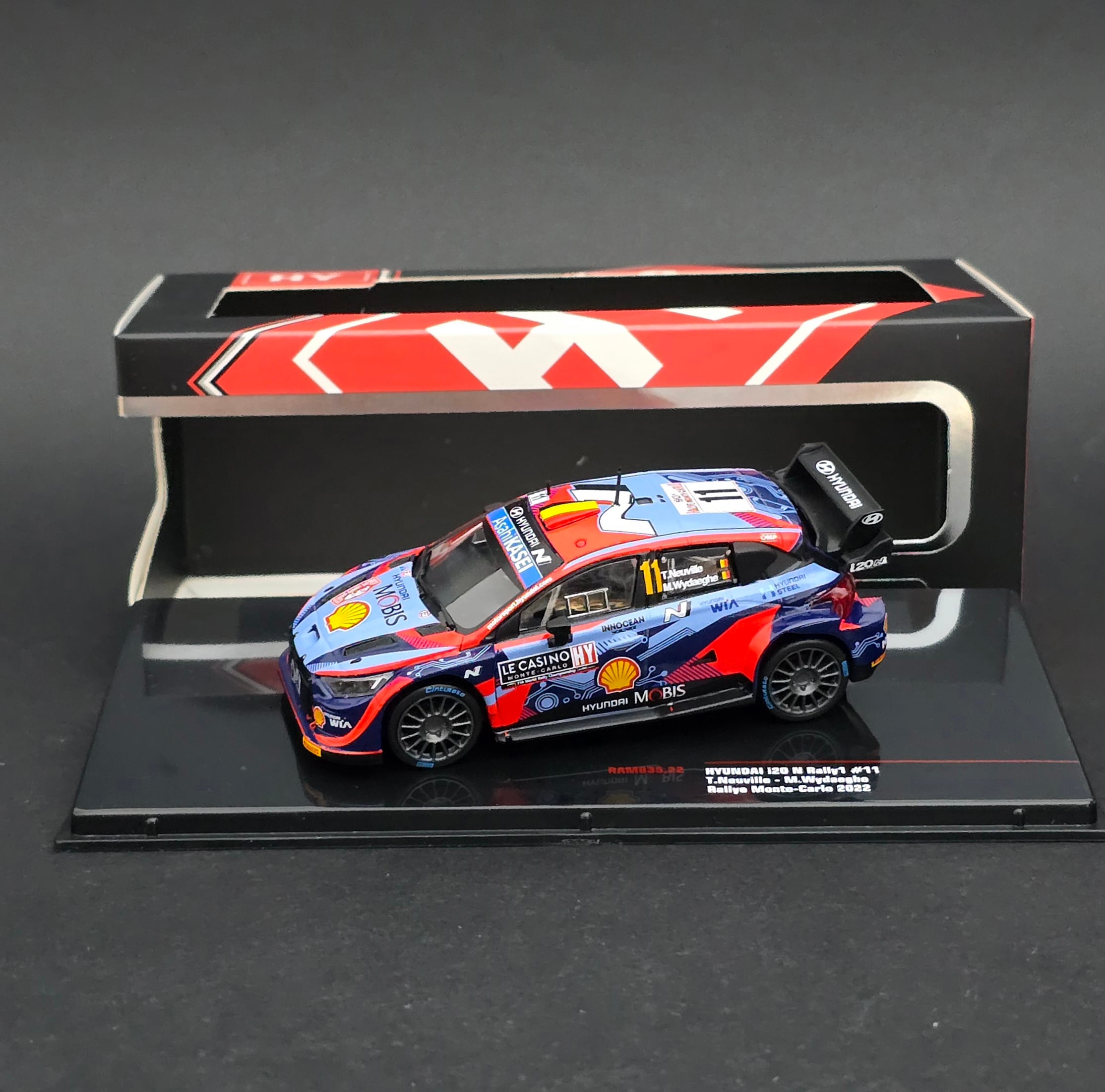 1:43 Ixo Hyundai i20 N WRC 2022 Monte Carlo Rallisi 