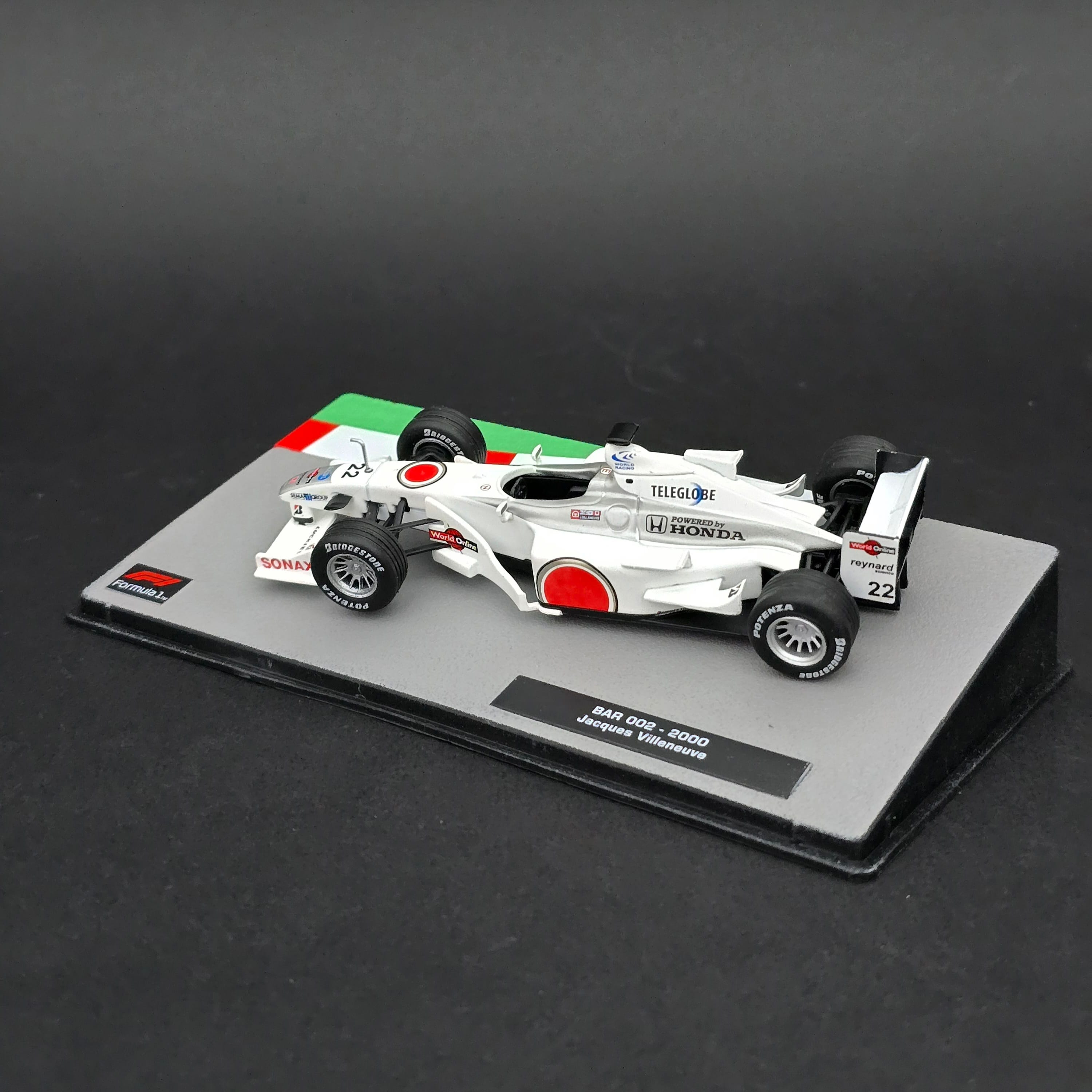 1:43 Bar Honda 002 Jacques Villeneuve 2000