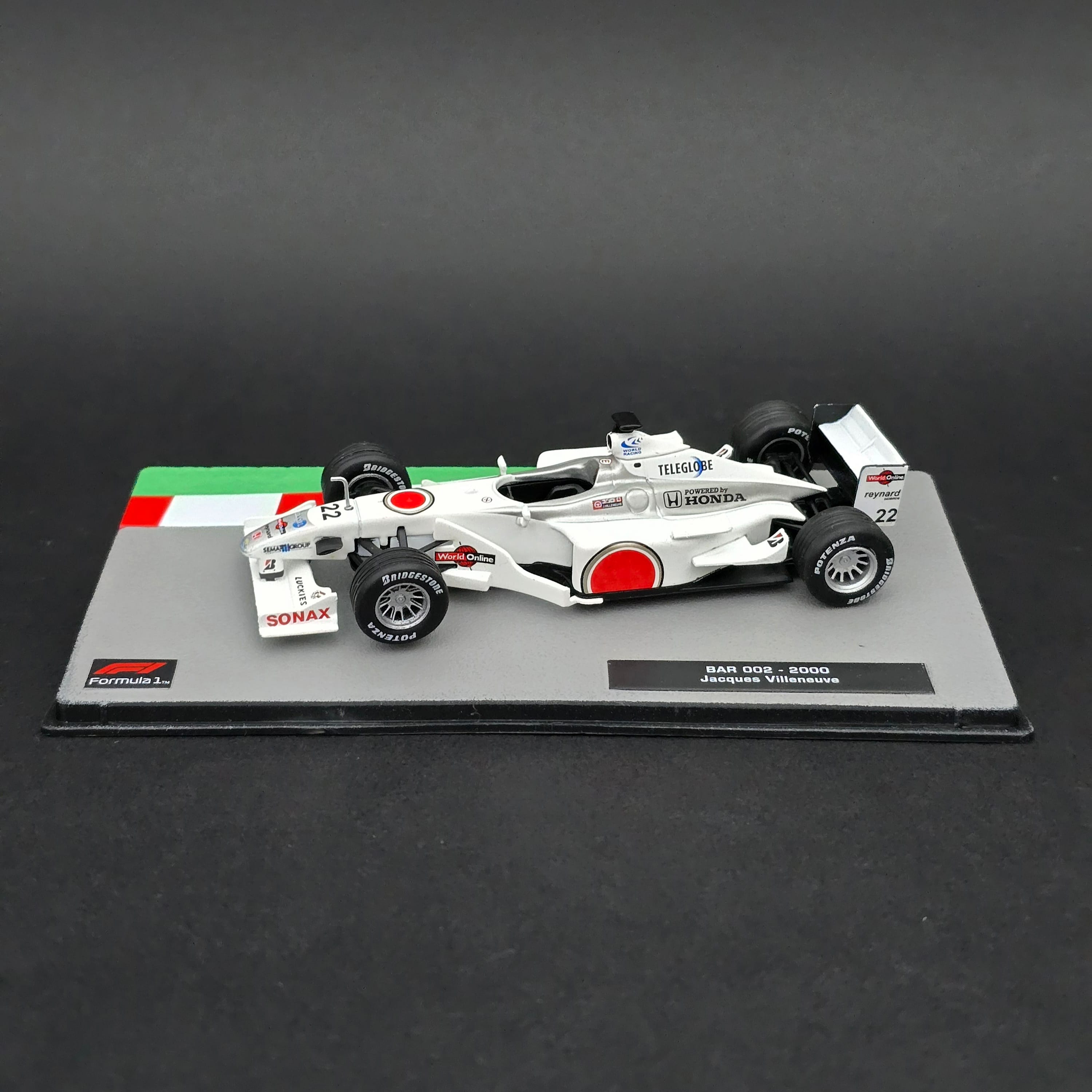 1:43 Bar Honda 002 Jacques Villeneuve 2000