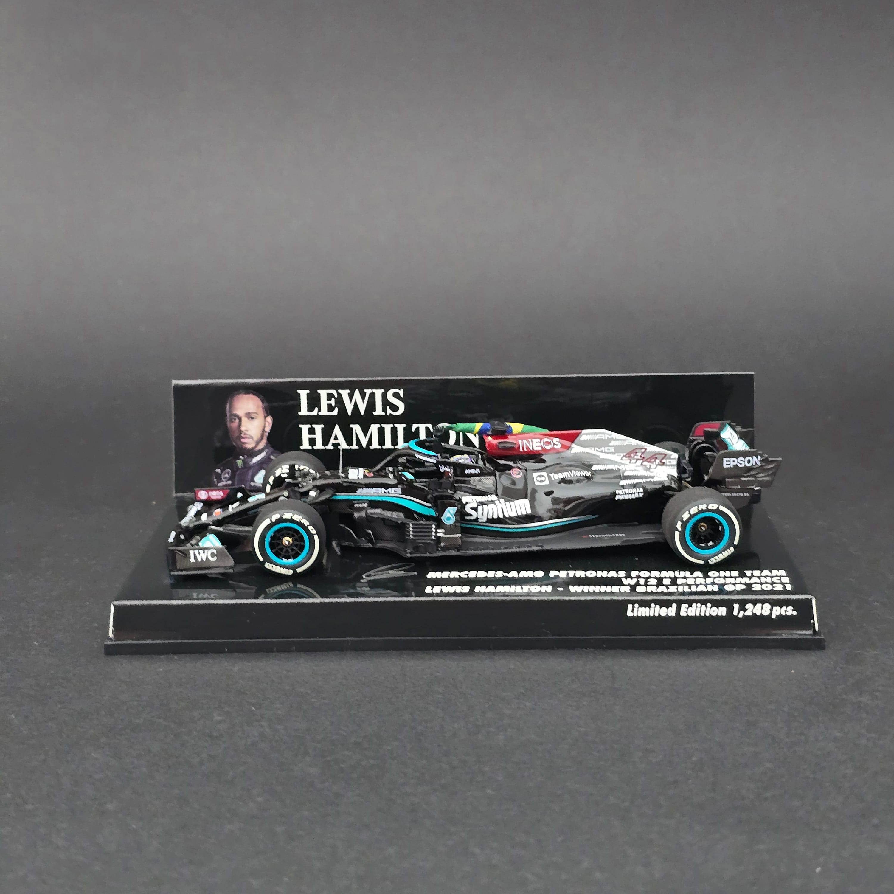 1:43 Mercedes AMG W12 Lewis Hamilton 2021 Brezilya GP Kazanan 