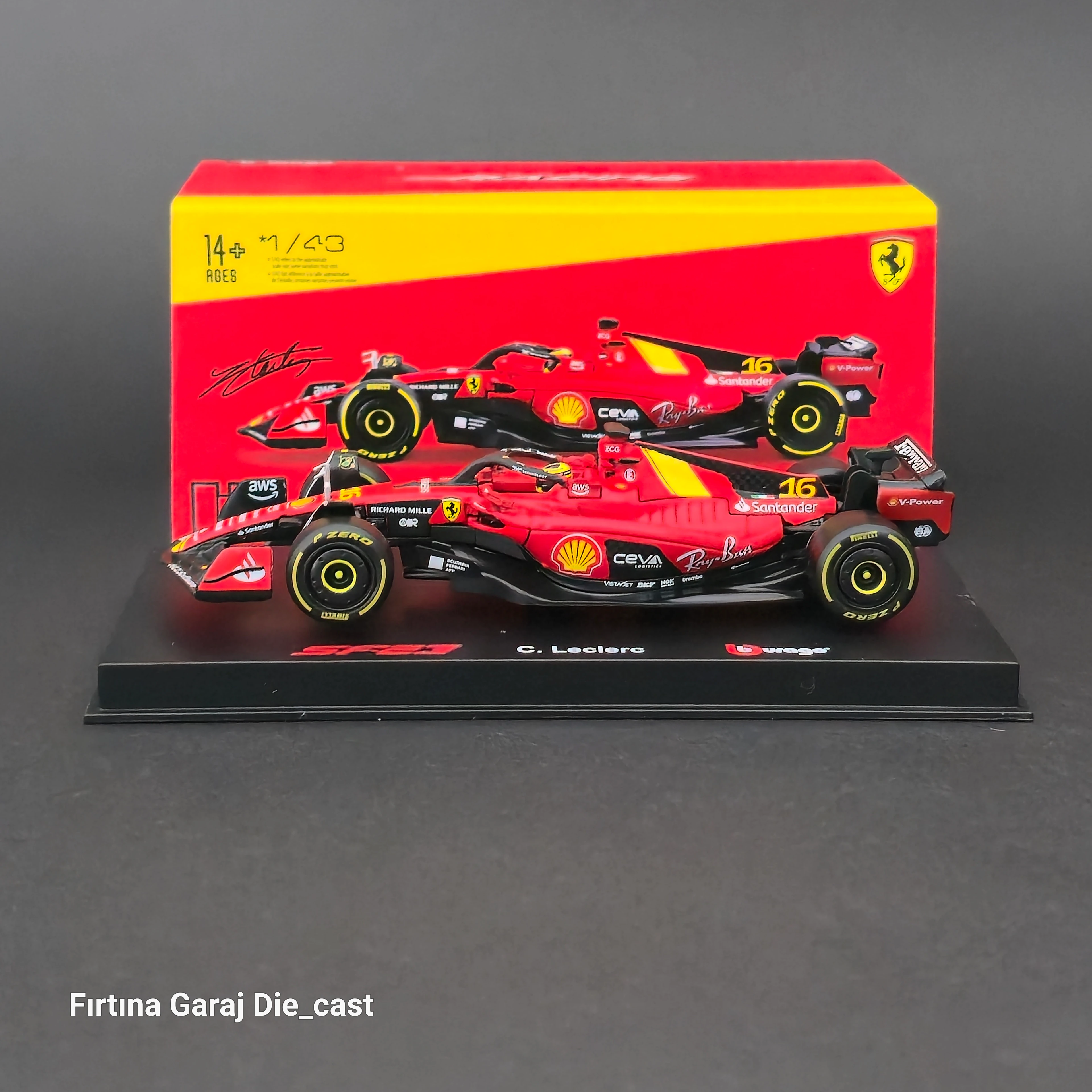 1:43 Ferrari SF23 2023 Monza GP Charles Leclerc 