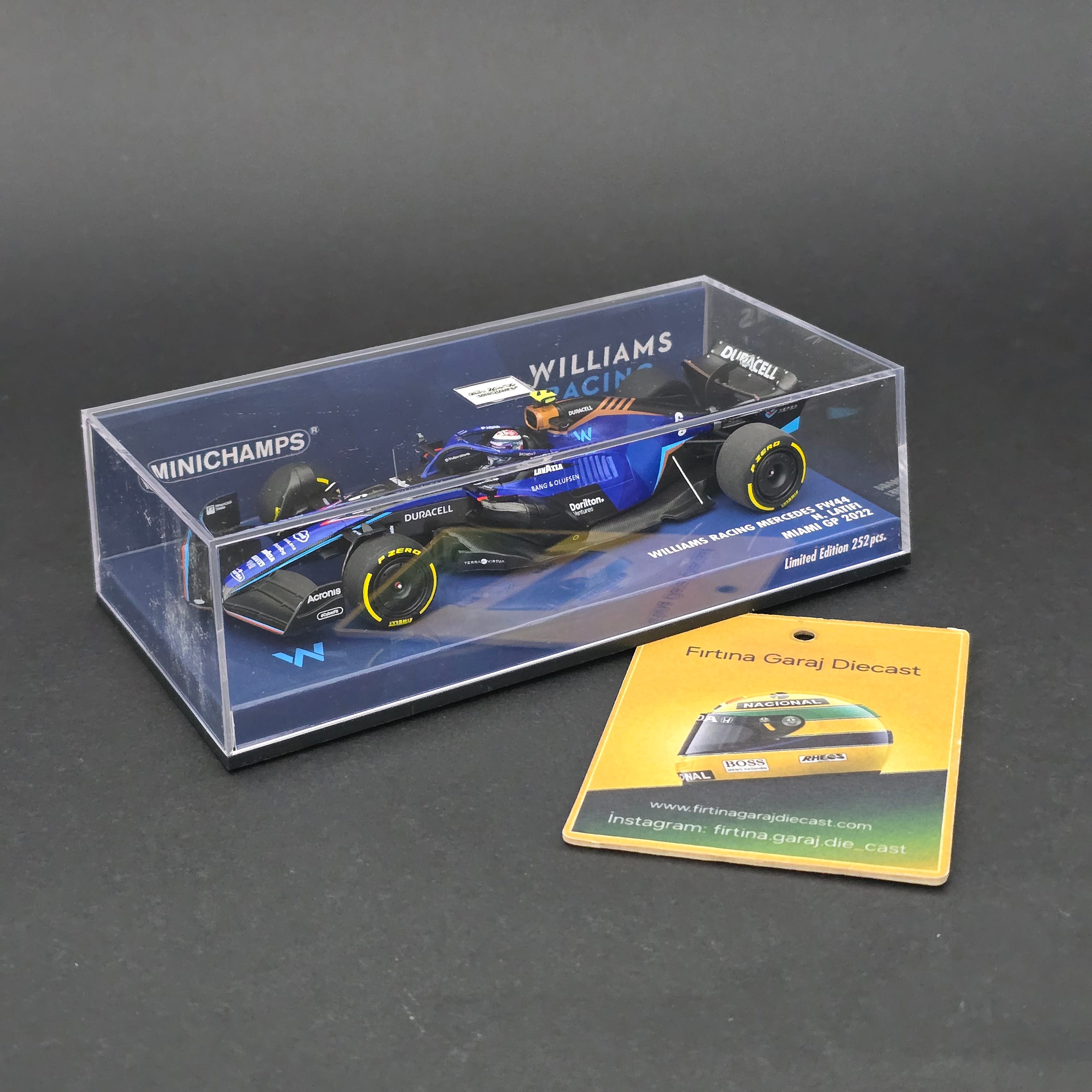 1:43 Williams Mercedes FW44 N.Latifi 2022