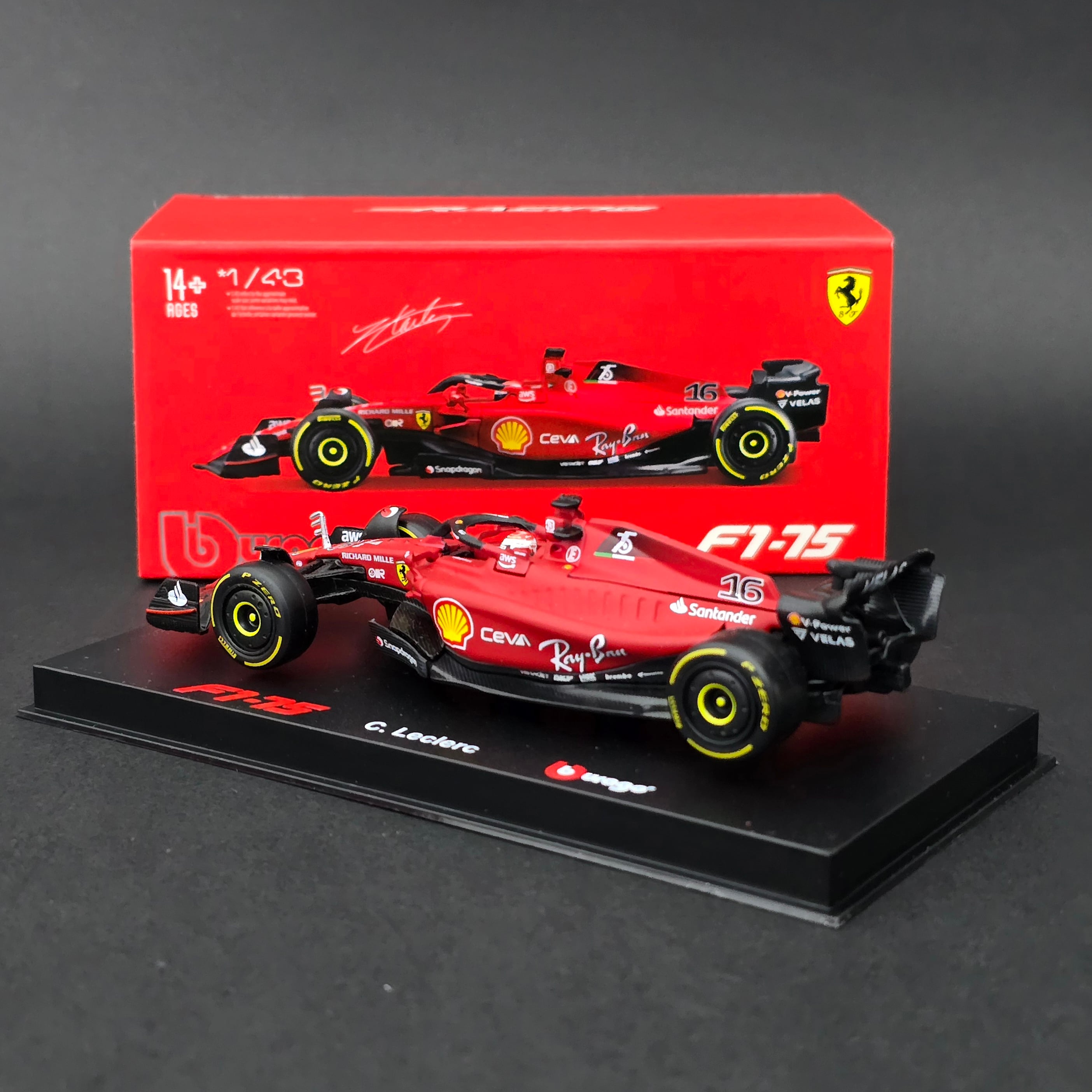 1:43 Ferrari F1 75 Charles Leclerc 2022