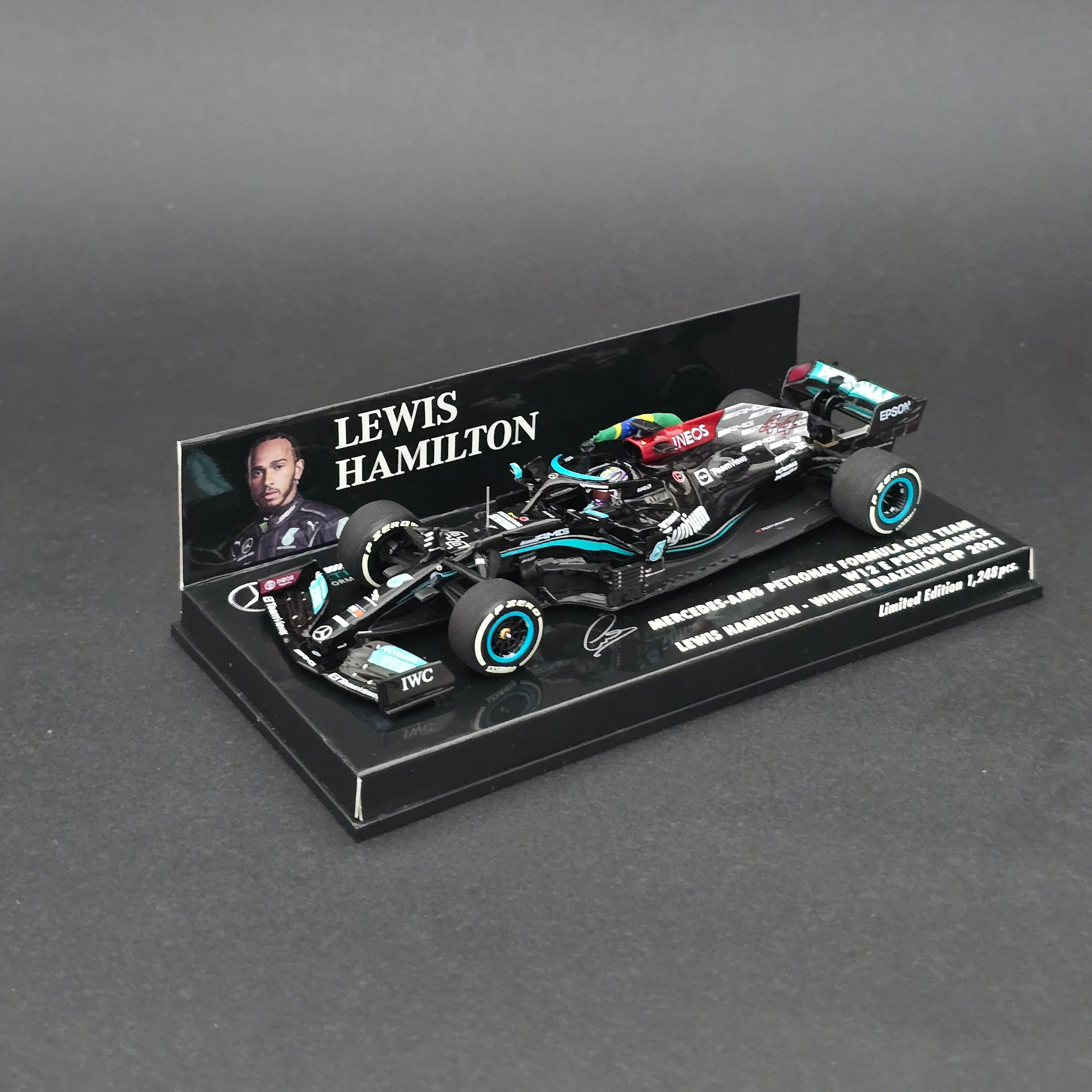1:43 Mercedes AMG W12 Lewis Hamilton 2021 Brezilya GP Kazanan 
