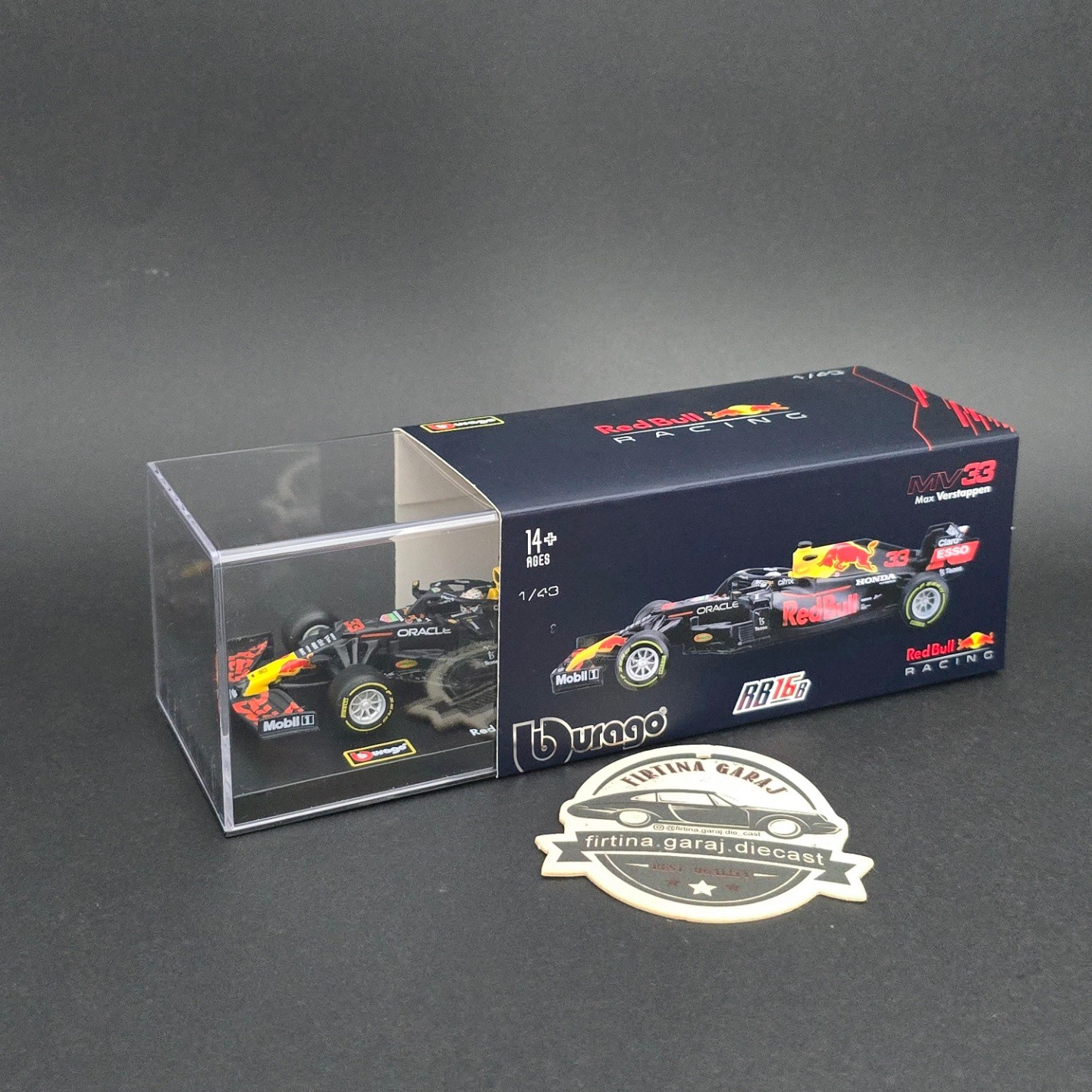 1:43 Redbull Honda RB16B Max Verstappen 2021 Dünya Şampiyonu 
