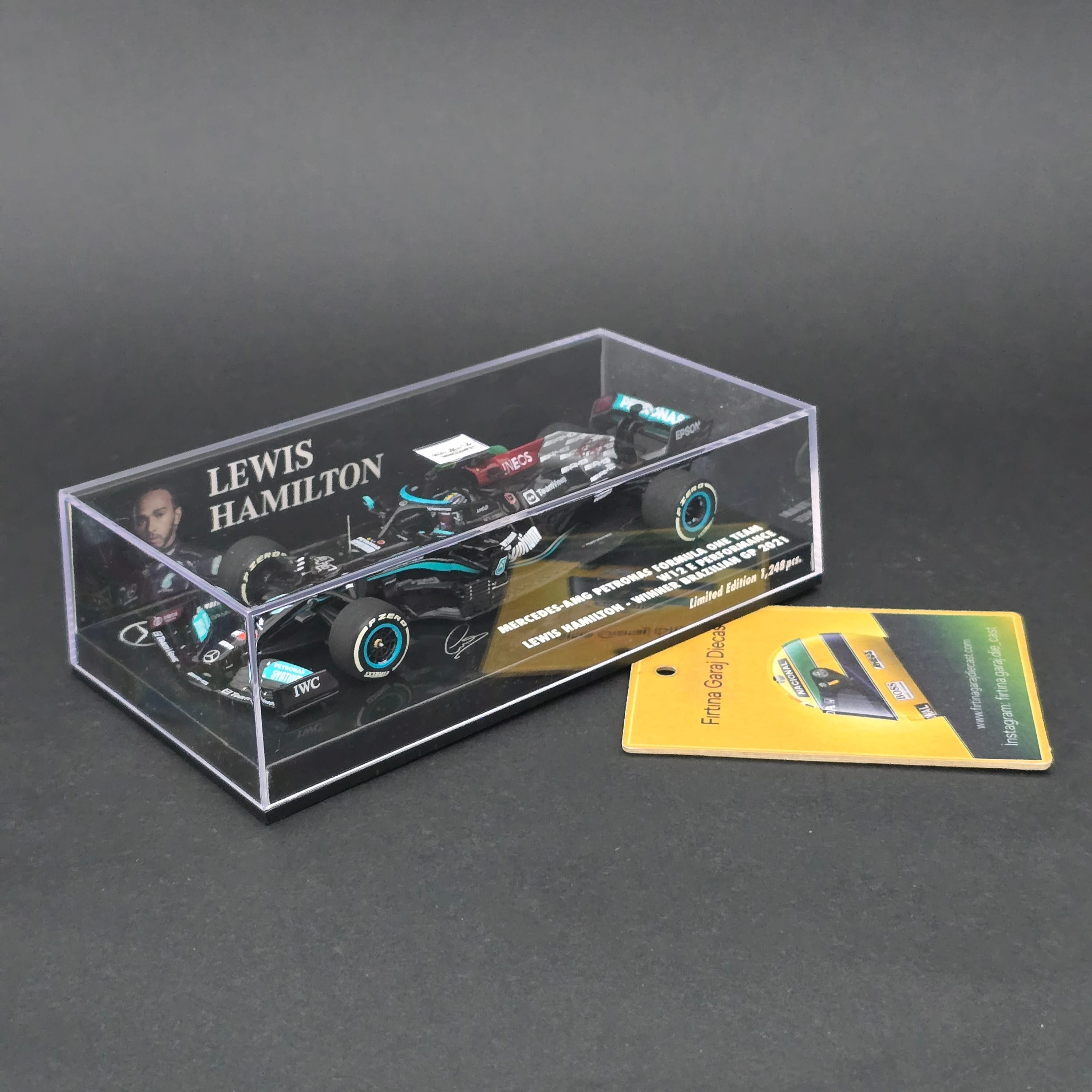 1:43 Mercedes AMG W12 Lewis Hamilton 2021 Brezilya GP Kazanan 