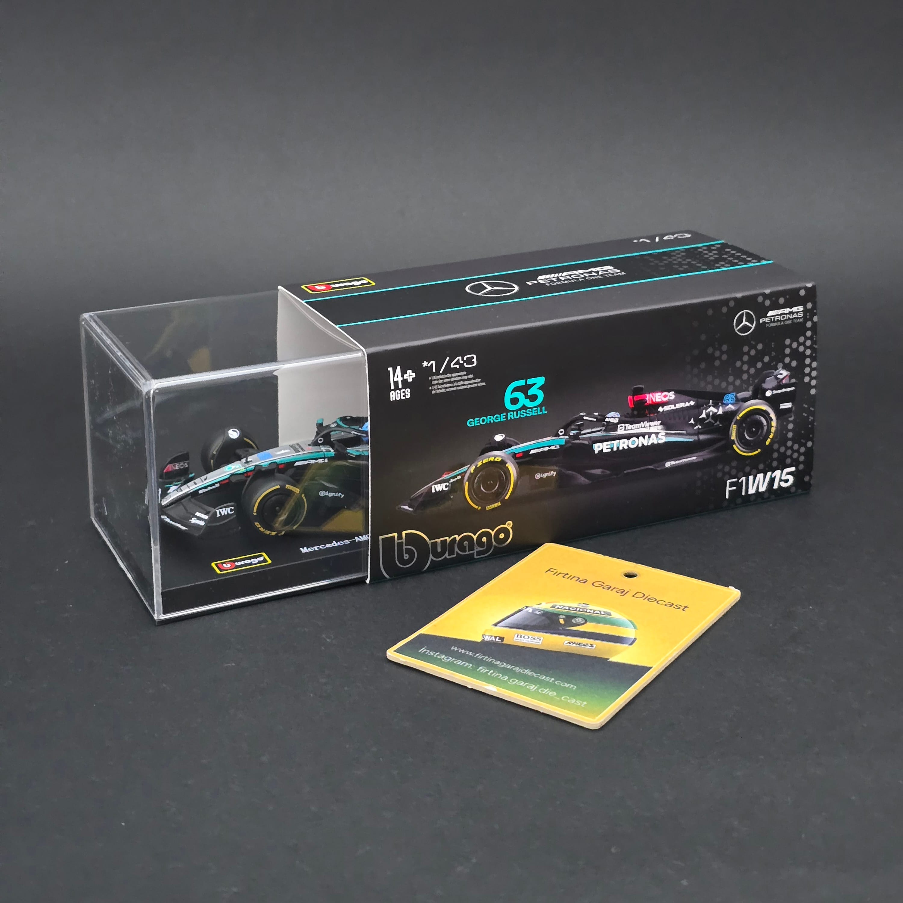 1:43 Mercedes AMG W15 George Russell 2024