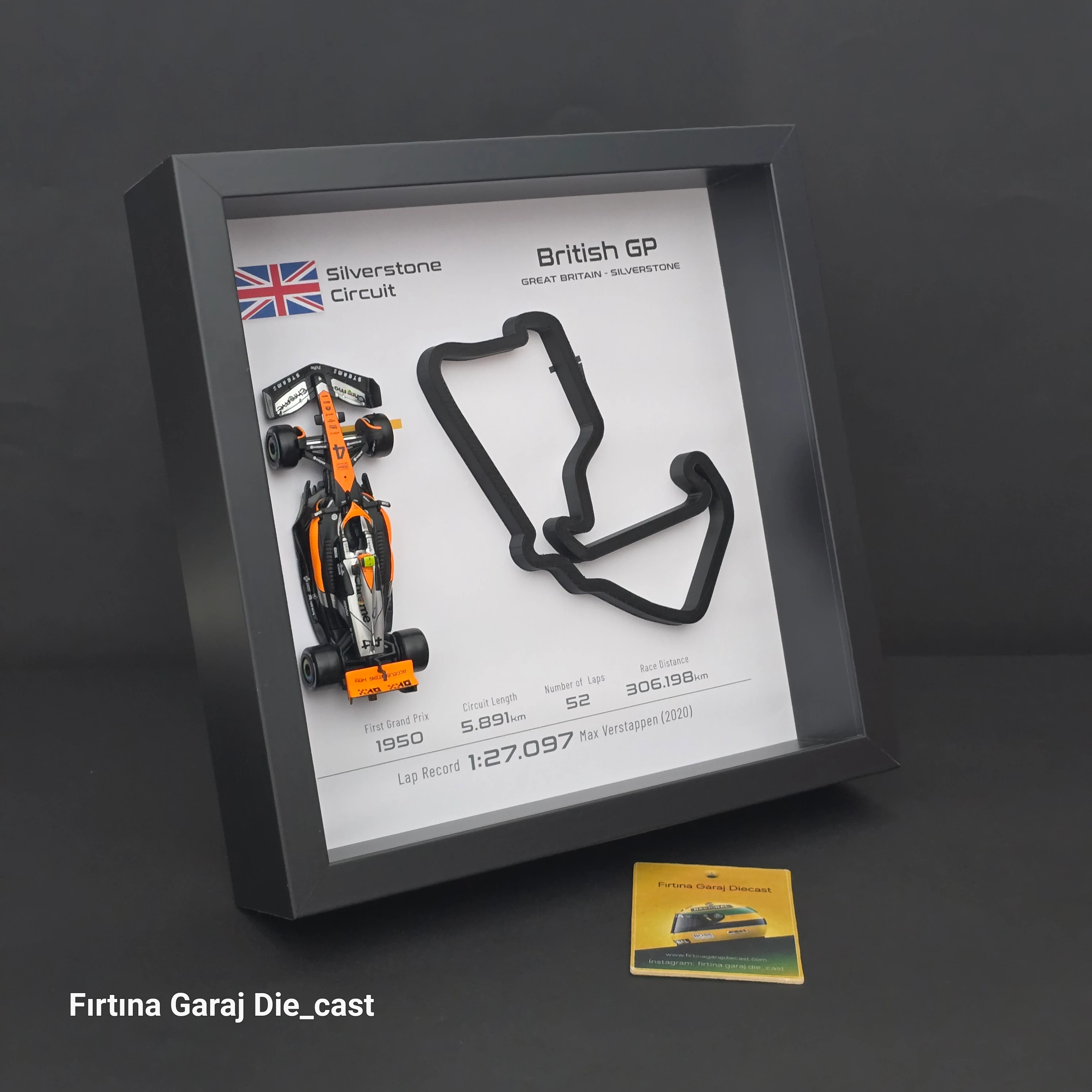 Lando Noris Formula1 Duvar ve Masa Çerçevesi 