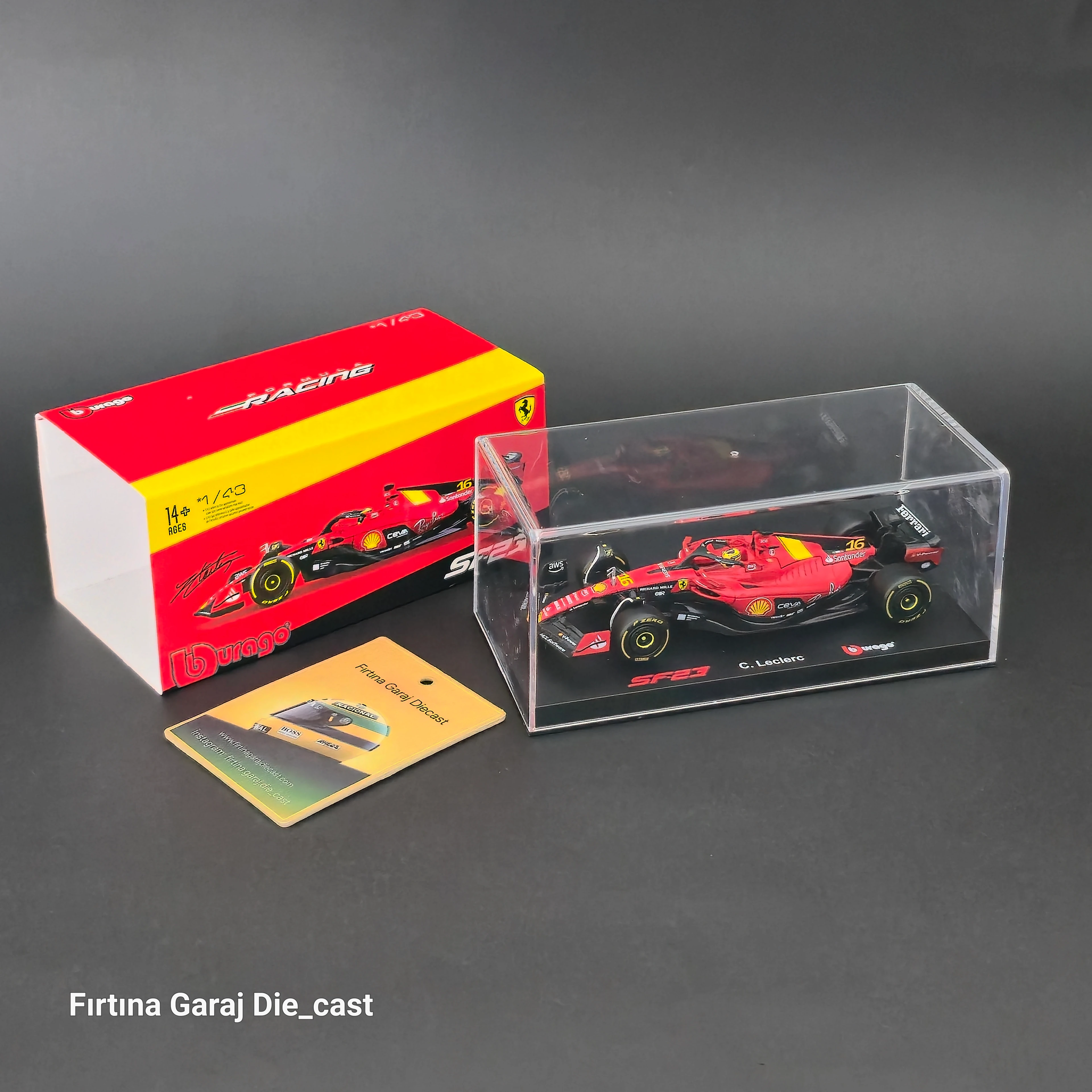 1:43 Ferrari SF23 2023 Monza GP Charles Leclerc 