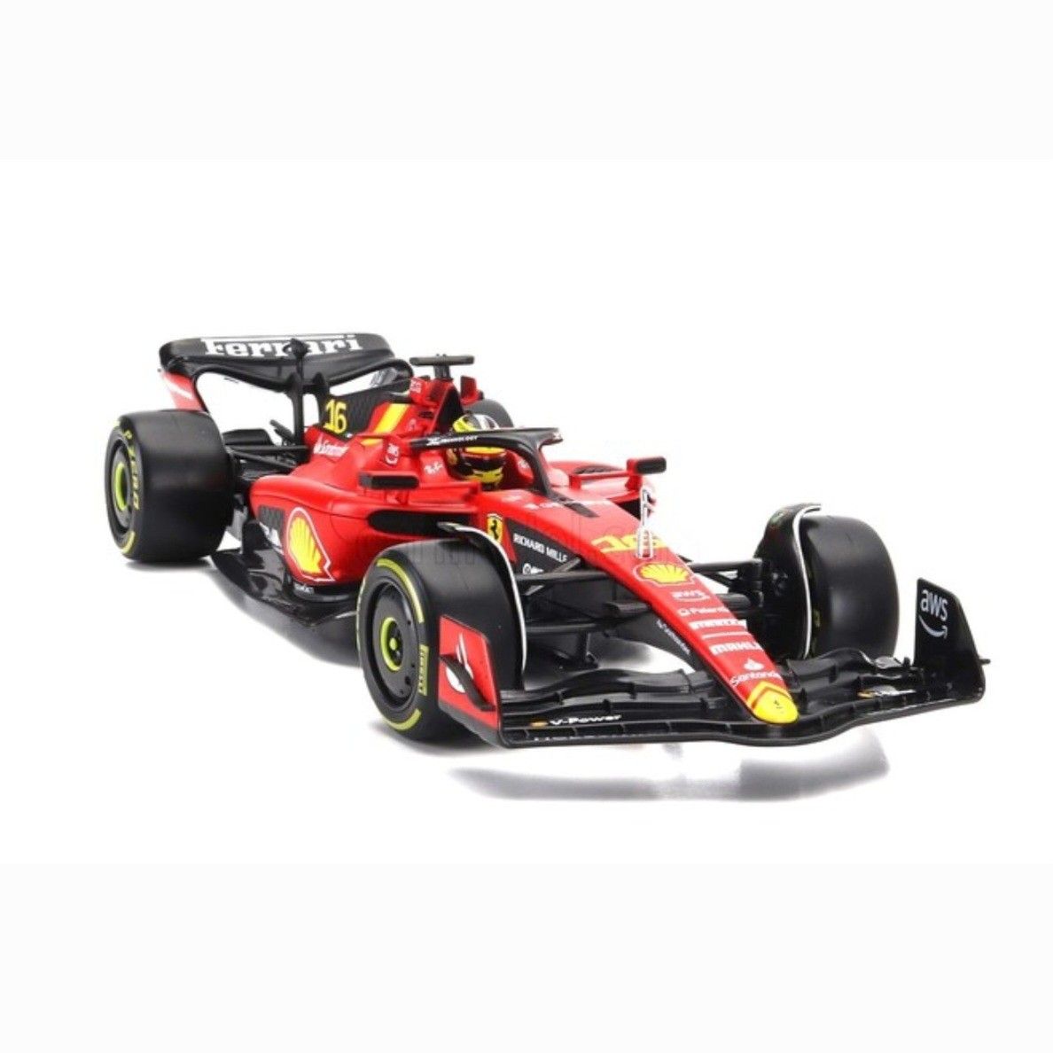 1:18 Bburago Ferrari SF23 Charles Leclerc 2023 Monza GP Özel Tasarım 