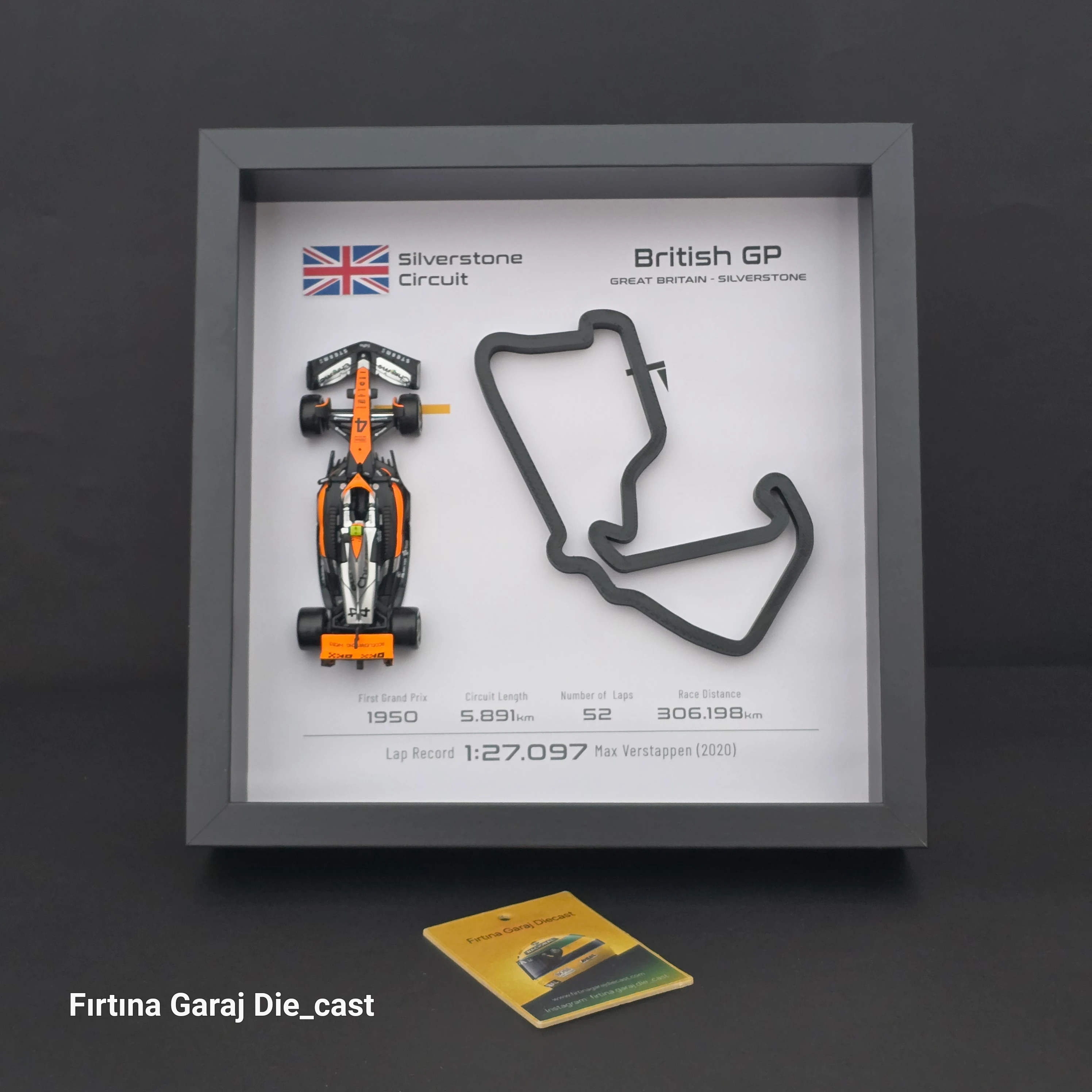 Lando Noris Formula1 Duvar ve Masa Çerçevesi 