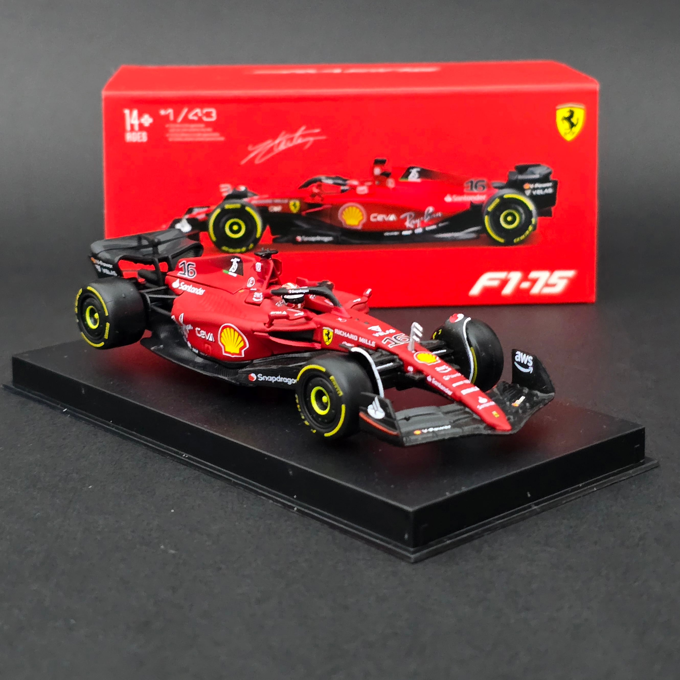 1:43 Ferrari F1 75 Charles Leclerc 2022