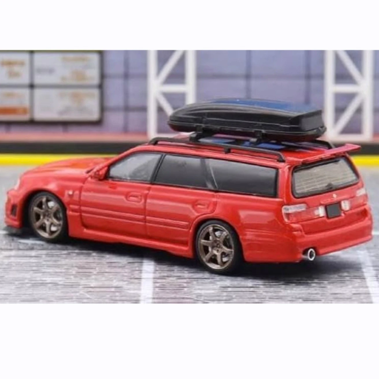 1/64 Nissan GT-R R34 SW Bord Bagaj ve 4 Adet Jant Lastik Setli 