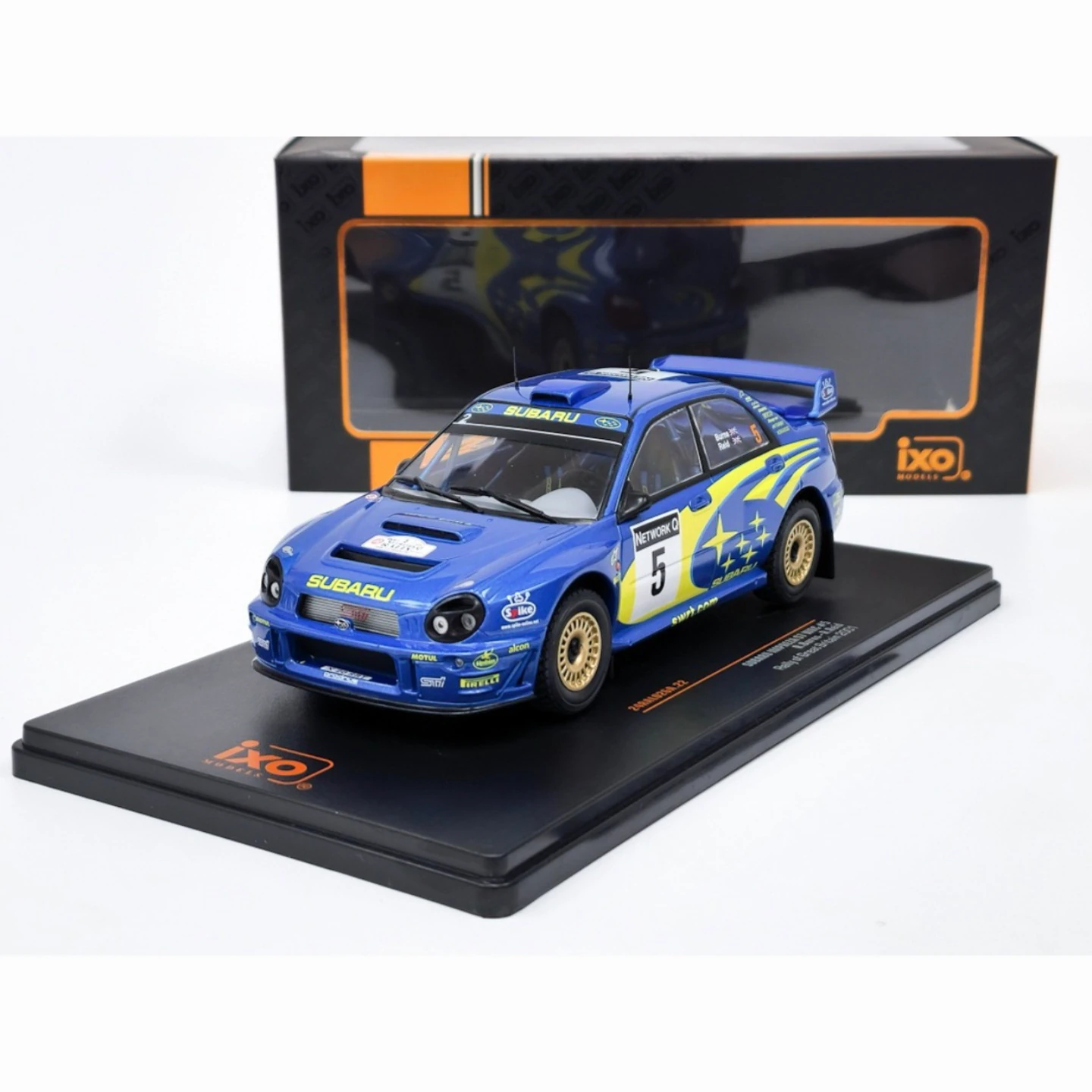 1:24 ixo Subaru İmpreza WRC R.Burns 2001 Dünya Ralli Şampiyonu 