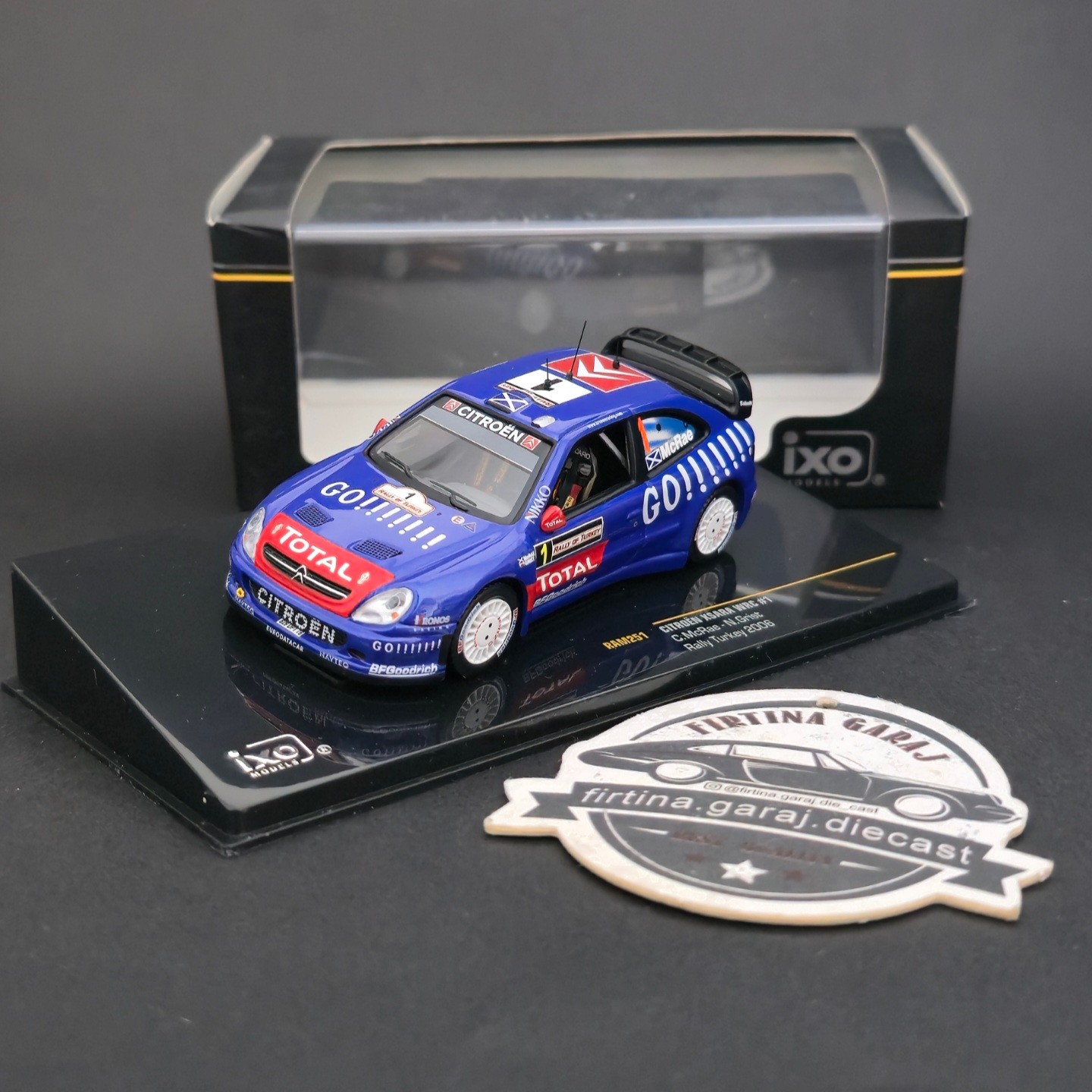1:43 İxo Citroën Xsara WRC Colin McRae 2006 Türkiye Rallisi 