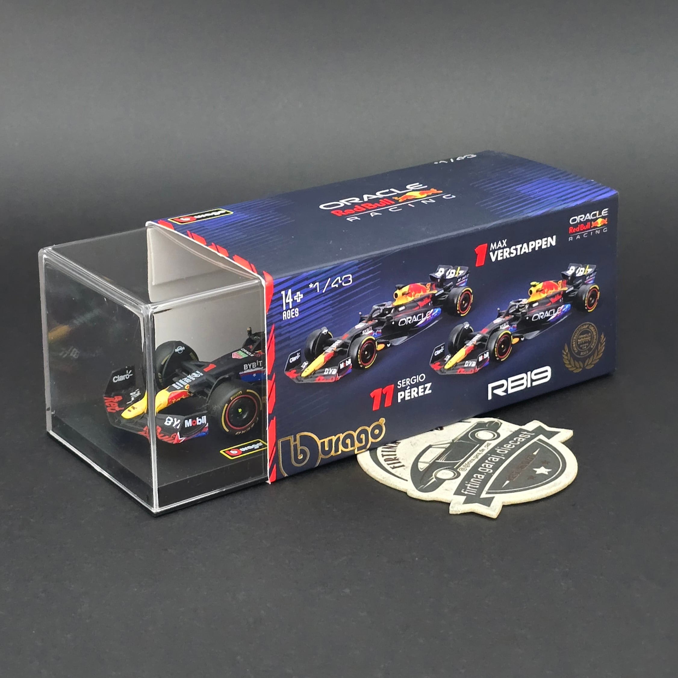 1:43 Redbull Oracle RB19 2023 Dünya Şampiyonu Max Verstappen 