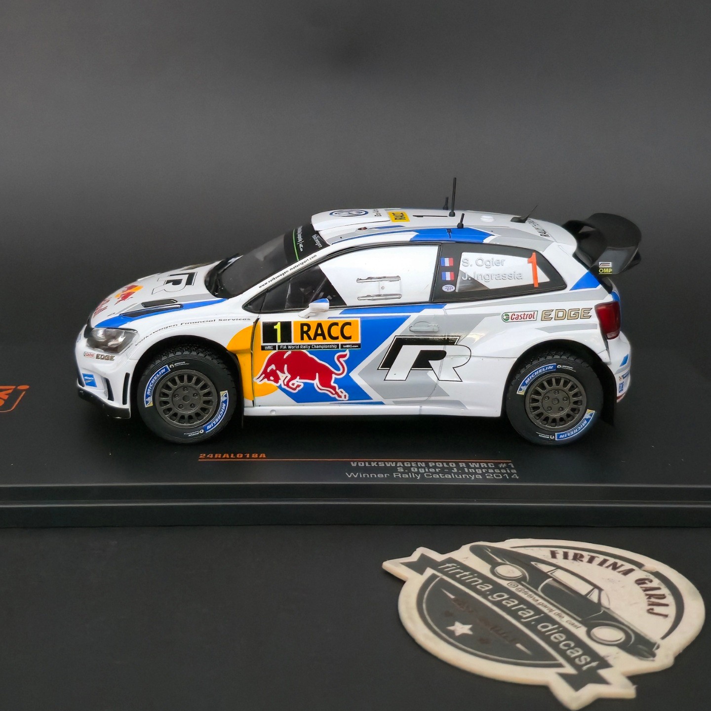 1:24 VW POLO R WRC 2014 Dünya Şampiyonu S.Ogier 