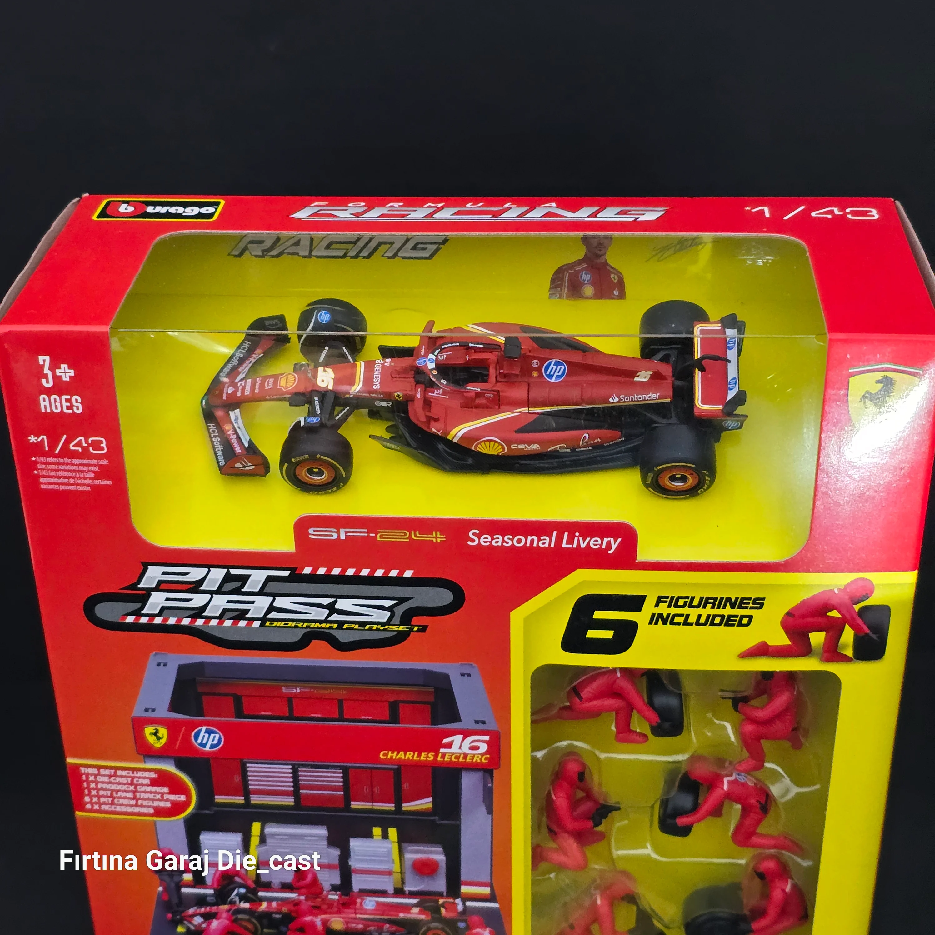 Ferrari 2024 Padok Garaj ve Pitstop Ekibi Seti 