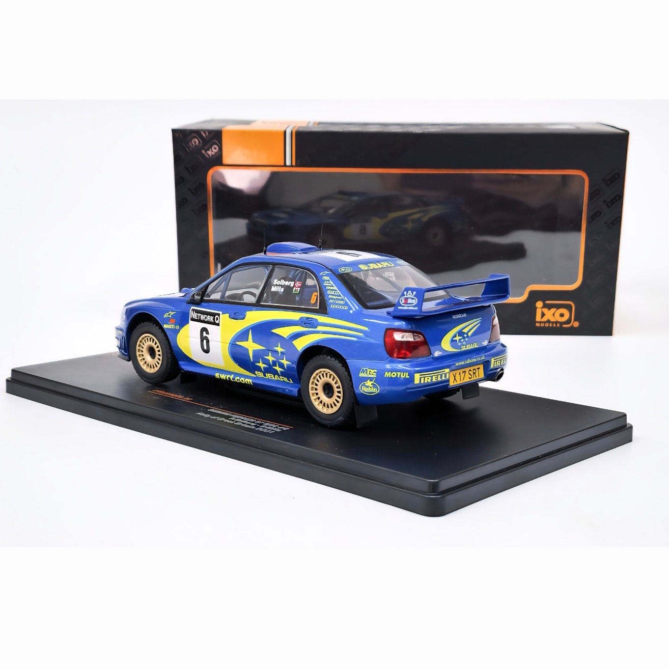 1:24 ixo Subaru İmpreza WRC R.Burns 2001 Dünya Ralli Şampiyonu 