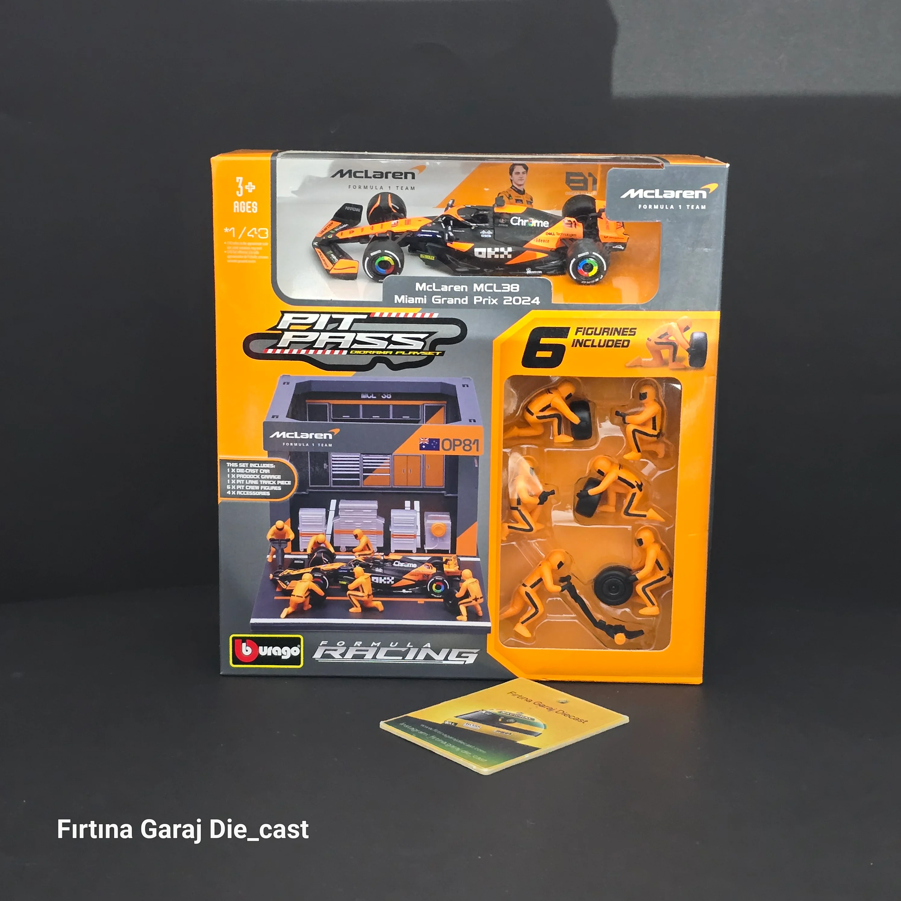 McLaren 2024  Padok Garaj ve Pitstop Ekibi Seti