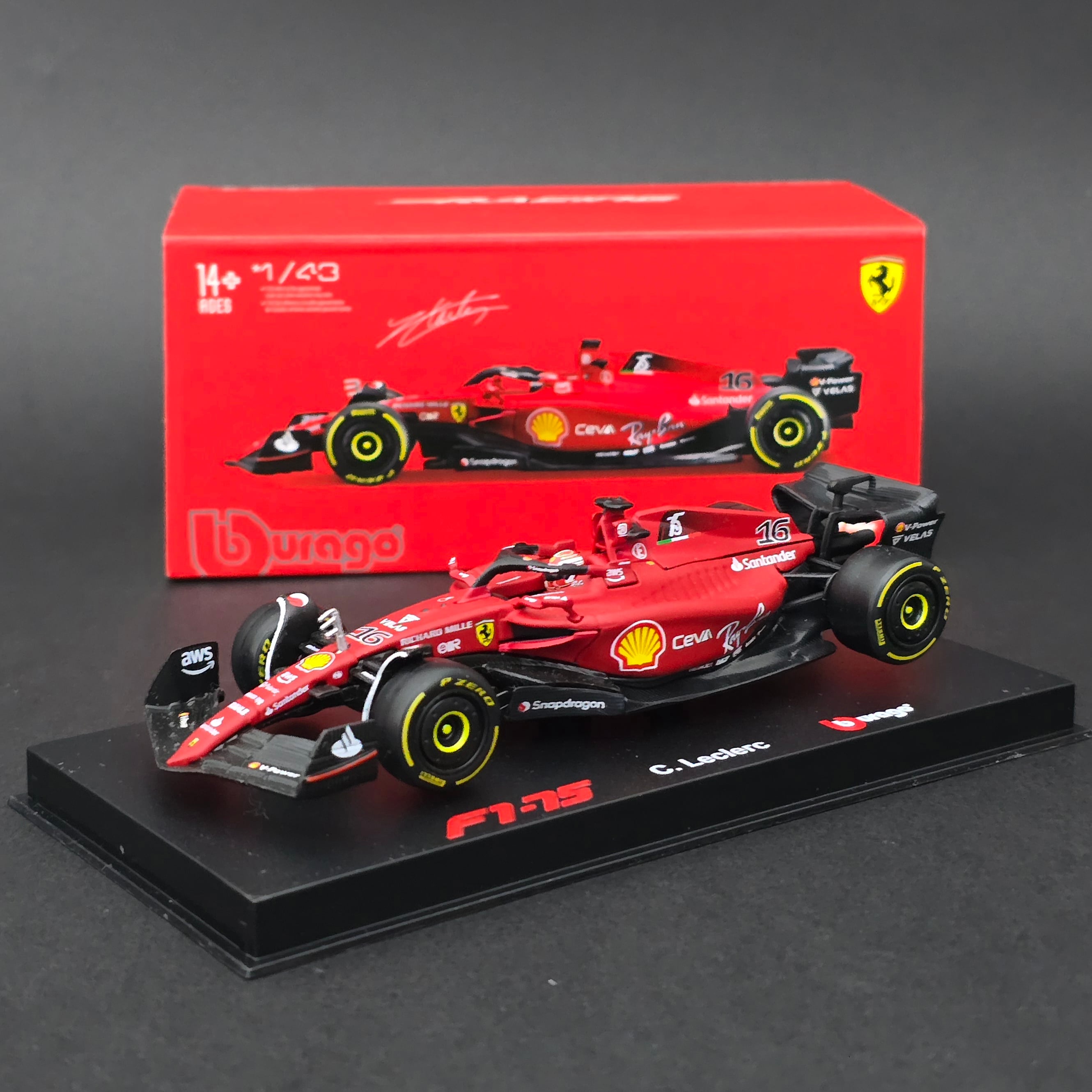 1:43 Ferrari F1 75 Charles Leclerc 2022